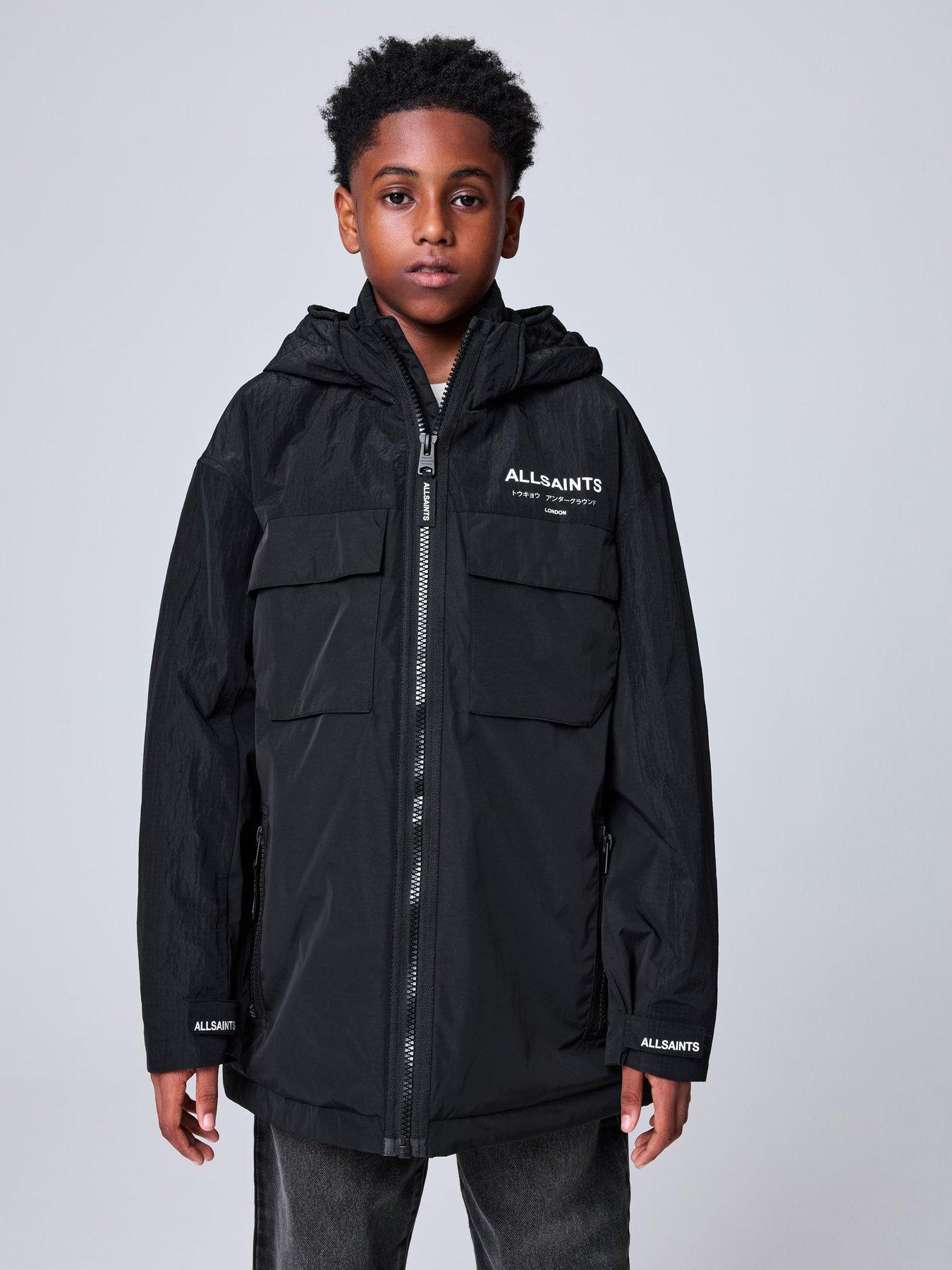 smALLSAINTS Kids Lightweight Padded Jacket, Black, Size Age: 12-13 Years