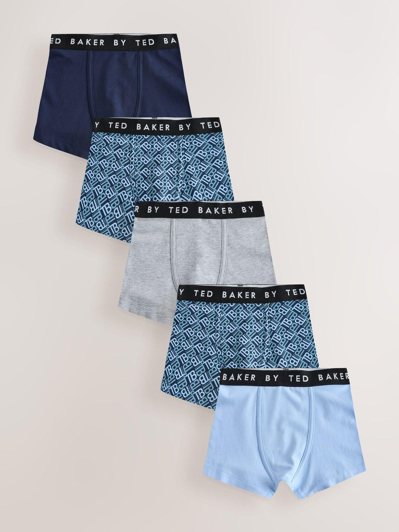 Image 1 of 7 of Ted Baker Older Boys 5 Pack Boxers - Multi
