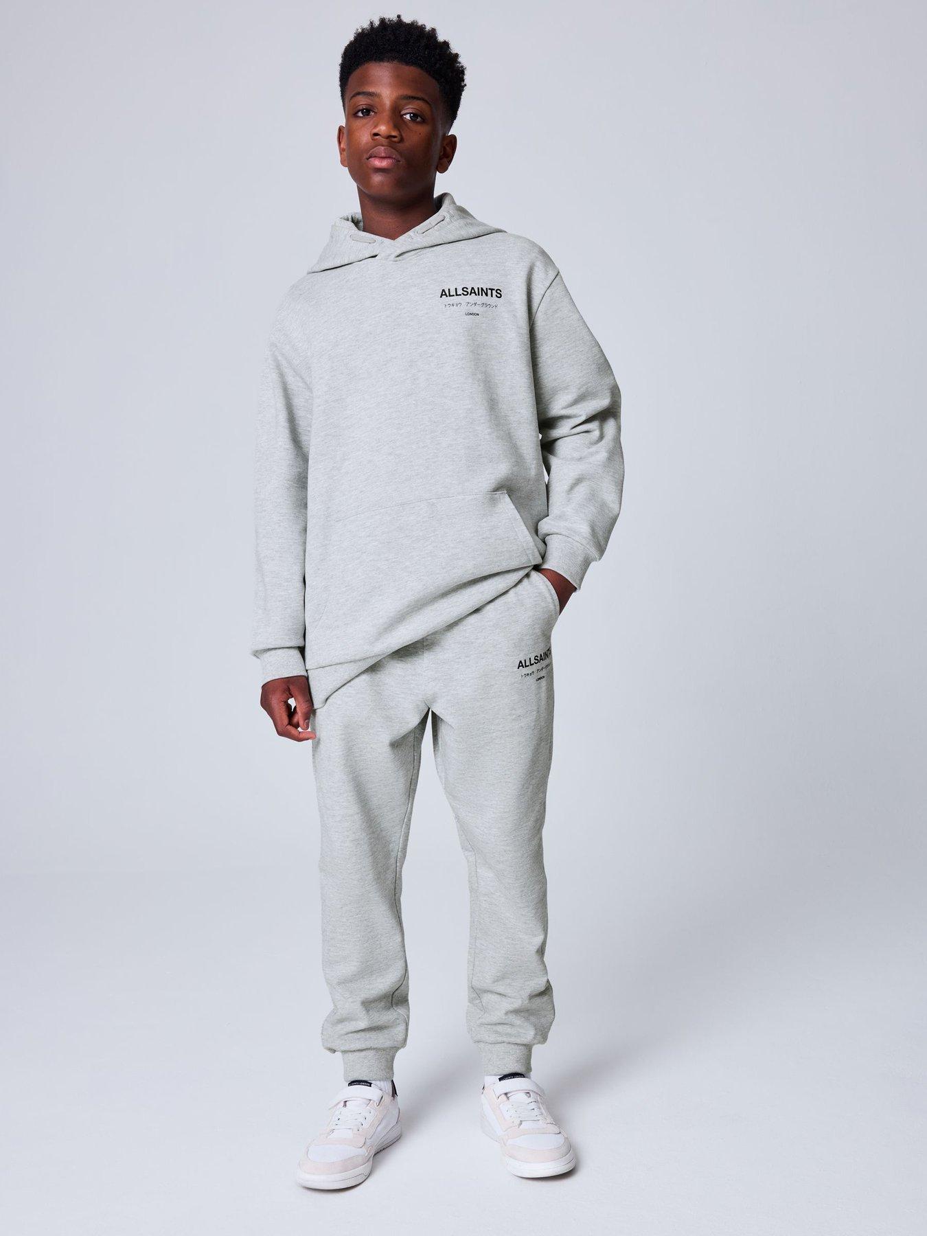 smALLSAINTS Cuffed Joggers with Logo Print Detail - Grey