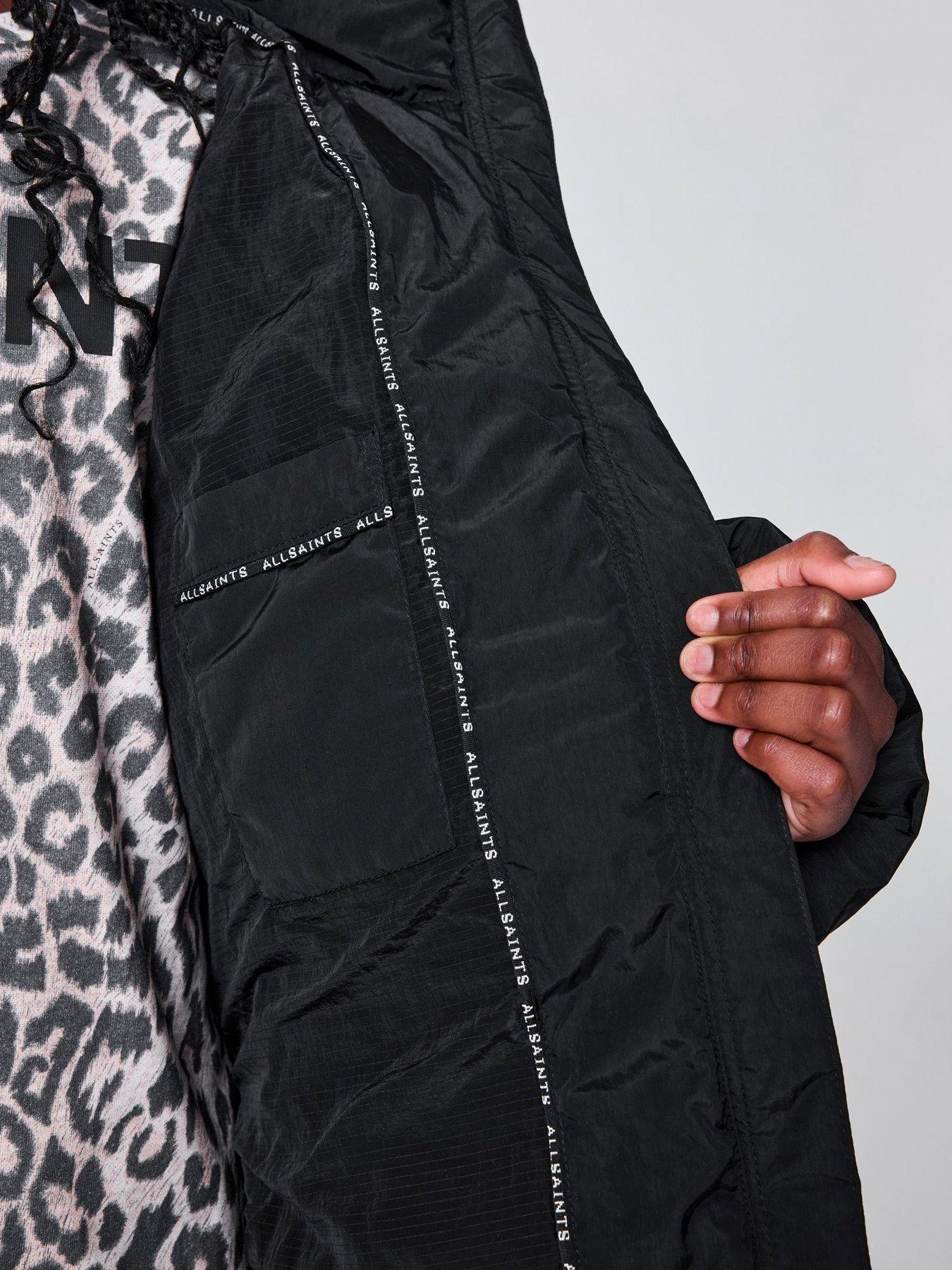Image 4 of 7 of smALLSAINTS Girls Girls' Longline Hooded Puffer Coat with Zip Fastening - Black