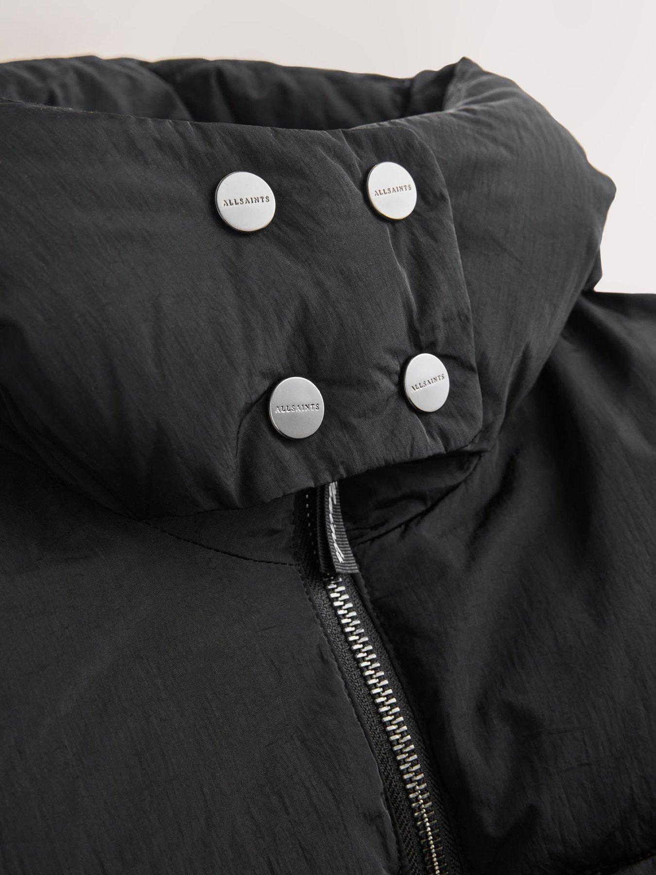 Image 7 of 7 of smALLSAINTS Girls Girls' Longline Hooded Puffer Coat with Zip Fastening - Black