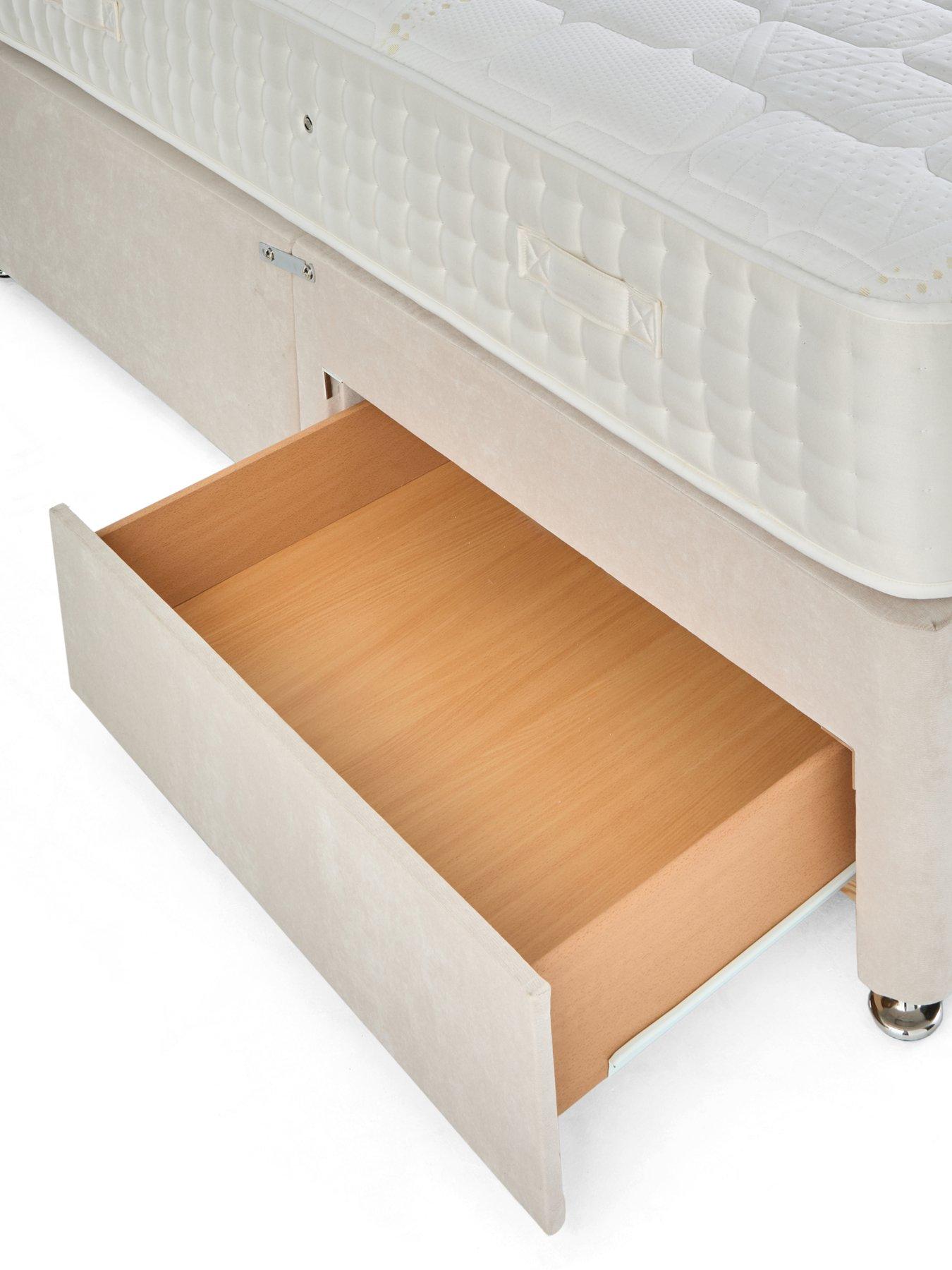 Image 6 of 7 of The Very Collection Sheridan Divan Base with 2 Drawers + Headboard + &nbsp;Natural Fibre Pocket 2000 Mattress - Cream