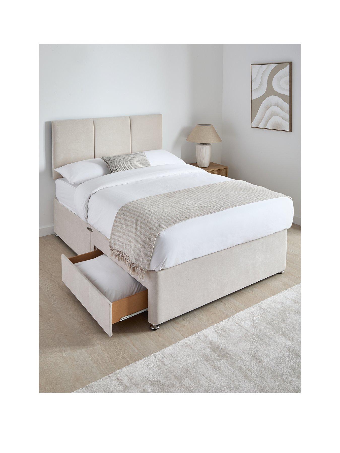 Image 2 of 7 of The Very Collection Sheridan Divan Base with 2 Drawers + Headboard + &nbsp;Ortho Quilted 12.5g Spring Mattress