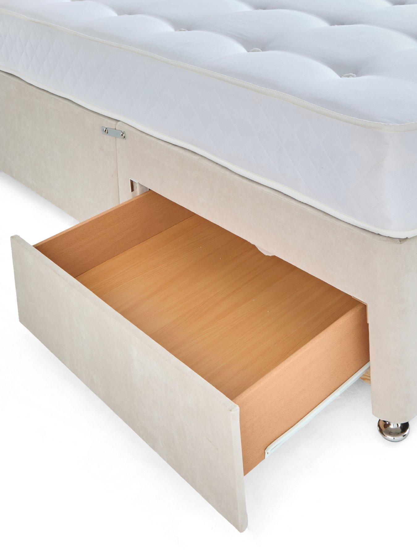 Image 6 of 7 of The Very Collection Sheridan Divan Base with 2 Drawers + Headboard + &nbsp;Tufted Quilted 12.5g Spring Mattress