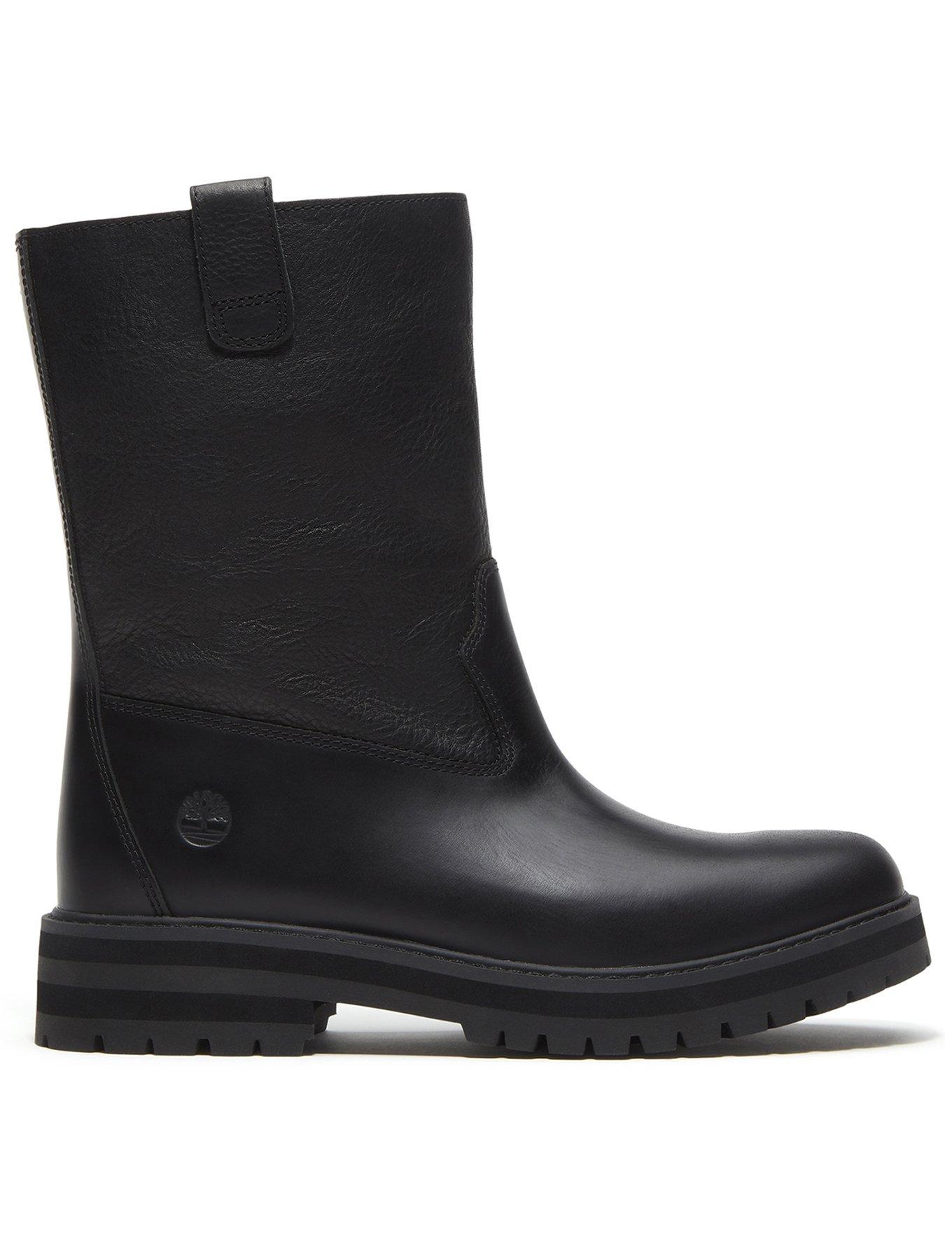Image 1 of 7 of Timberland Britton Drive Mid Pull On Boot Black Full Grain