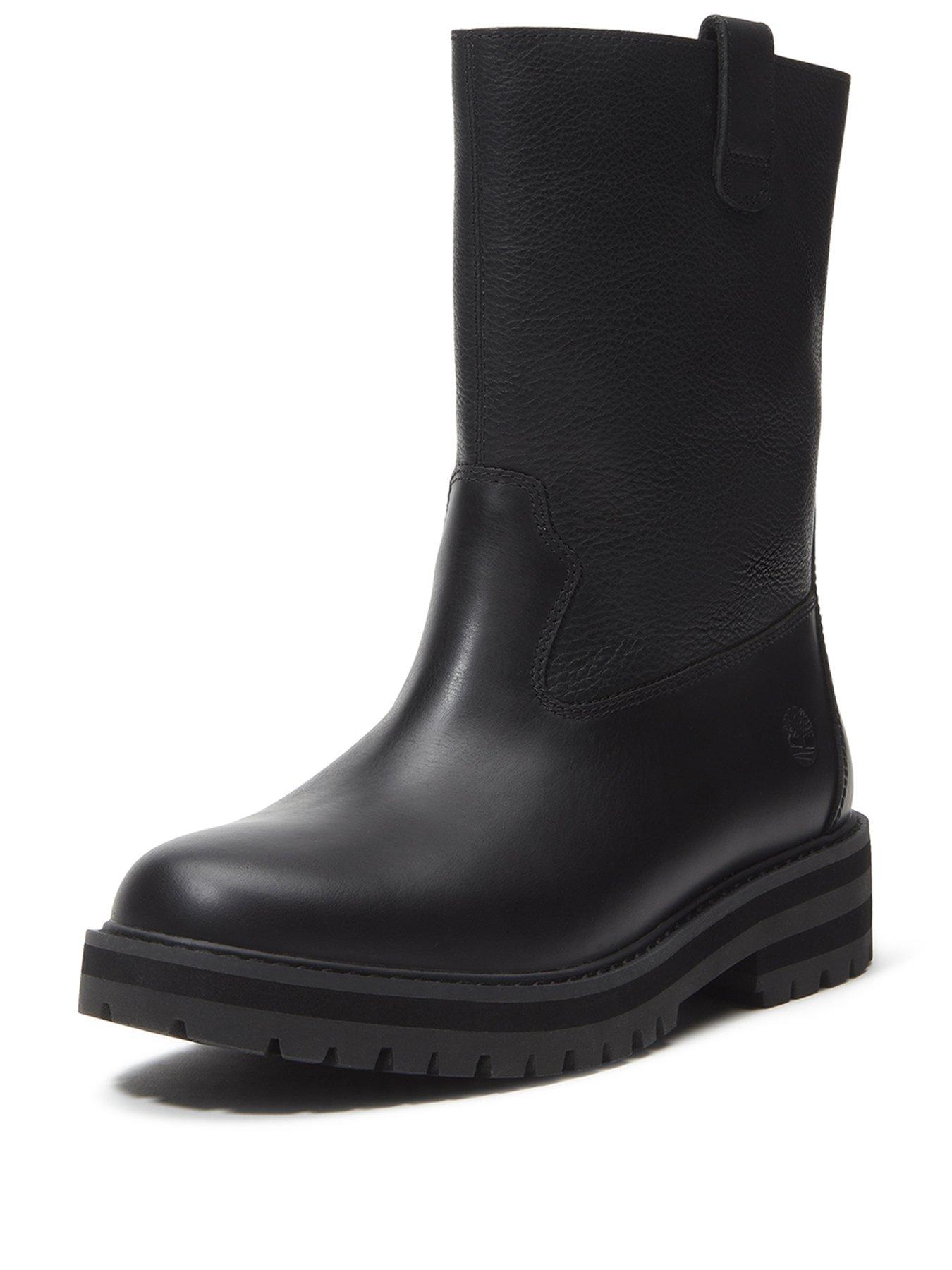 Image 2 of 7 of Timberland Britton Drive Mid Pull On Boot Black Full Grain