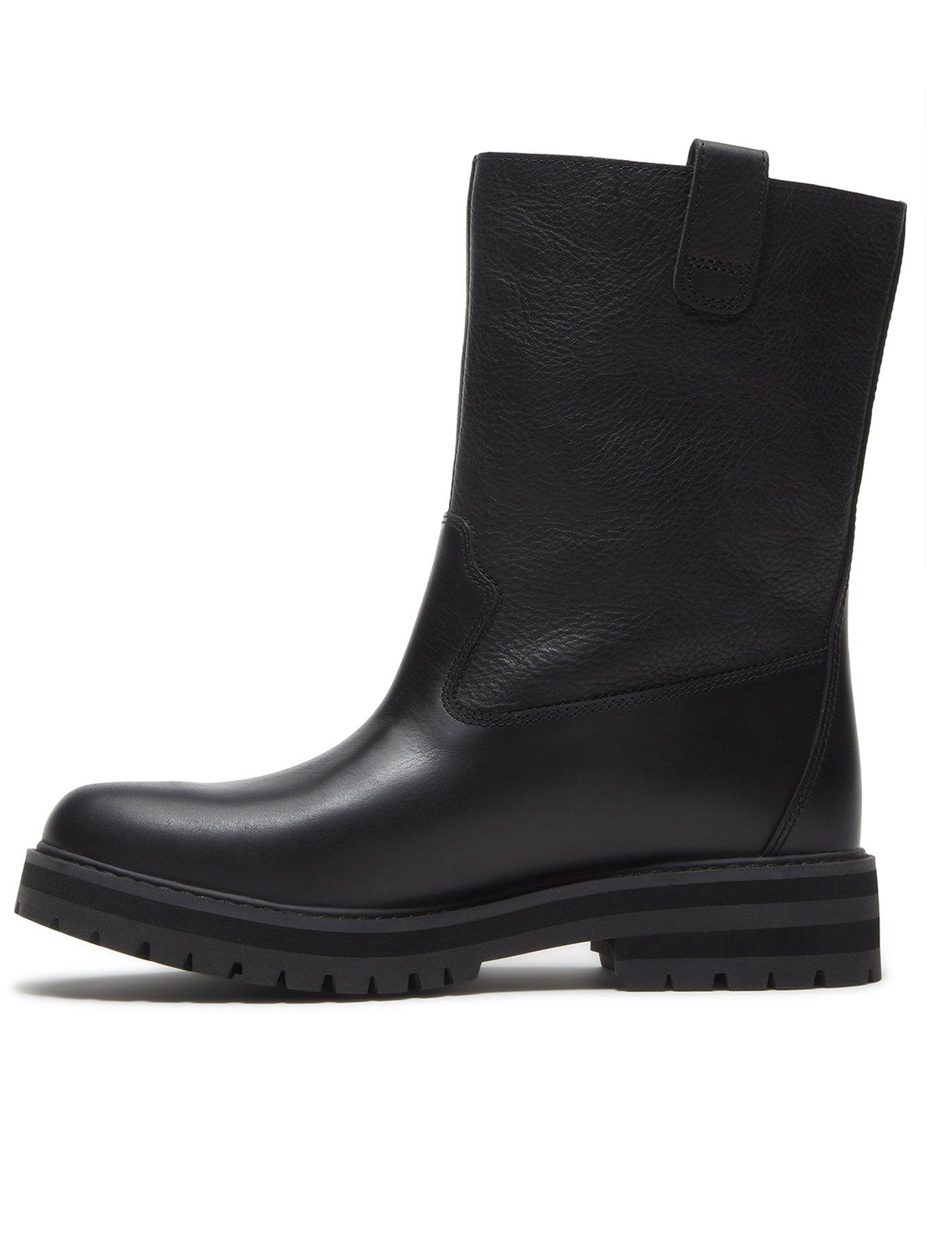 Image 6 of 7 of Timberland Britton Drive Mid Pull On Boot Black Full Grain