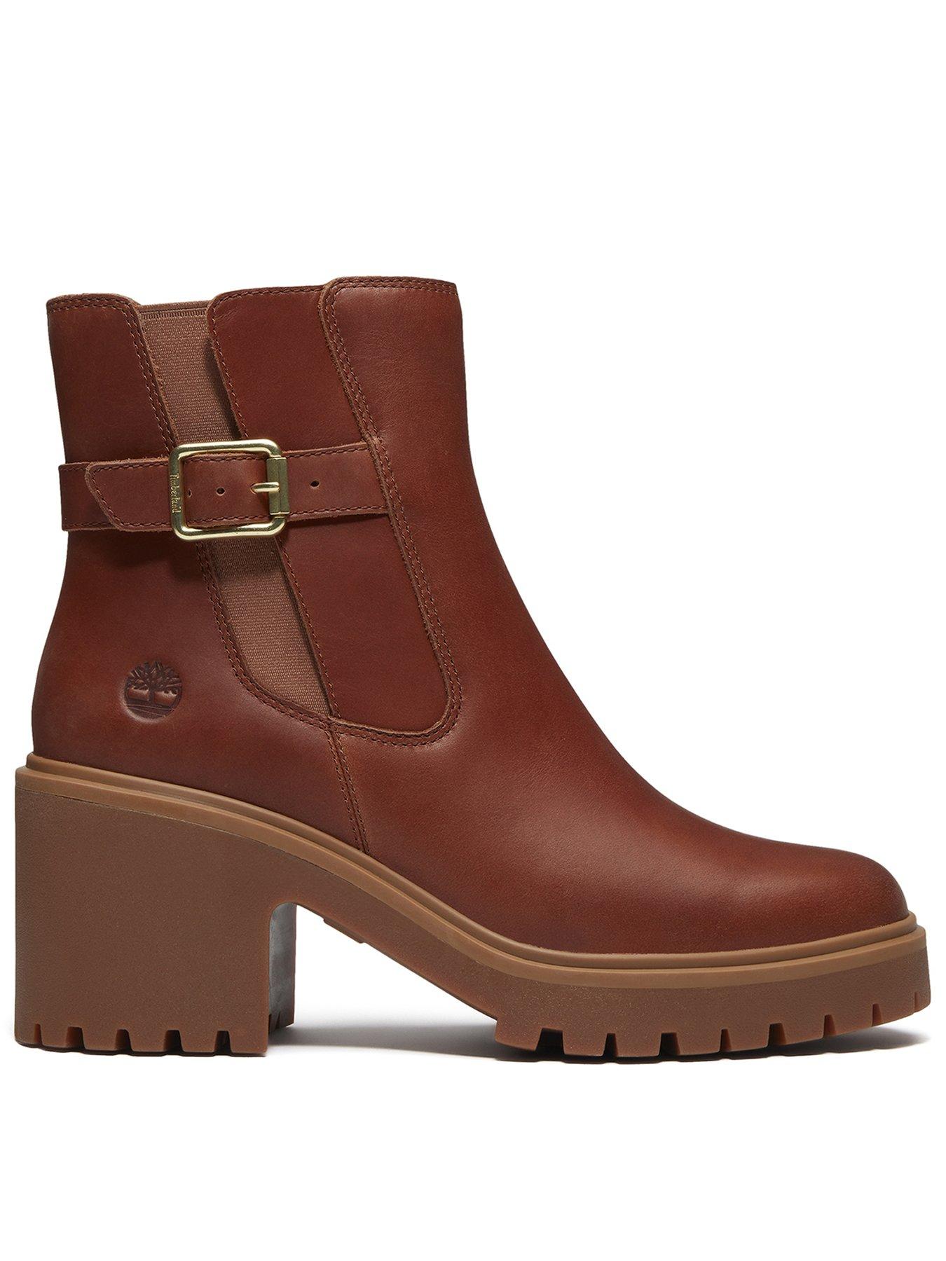 Image 1 of 7 of Timberland Stone Heights Mid Chelsea Boot Rust Full Grain