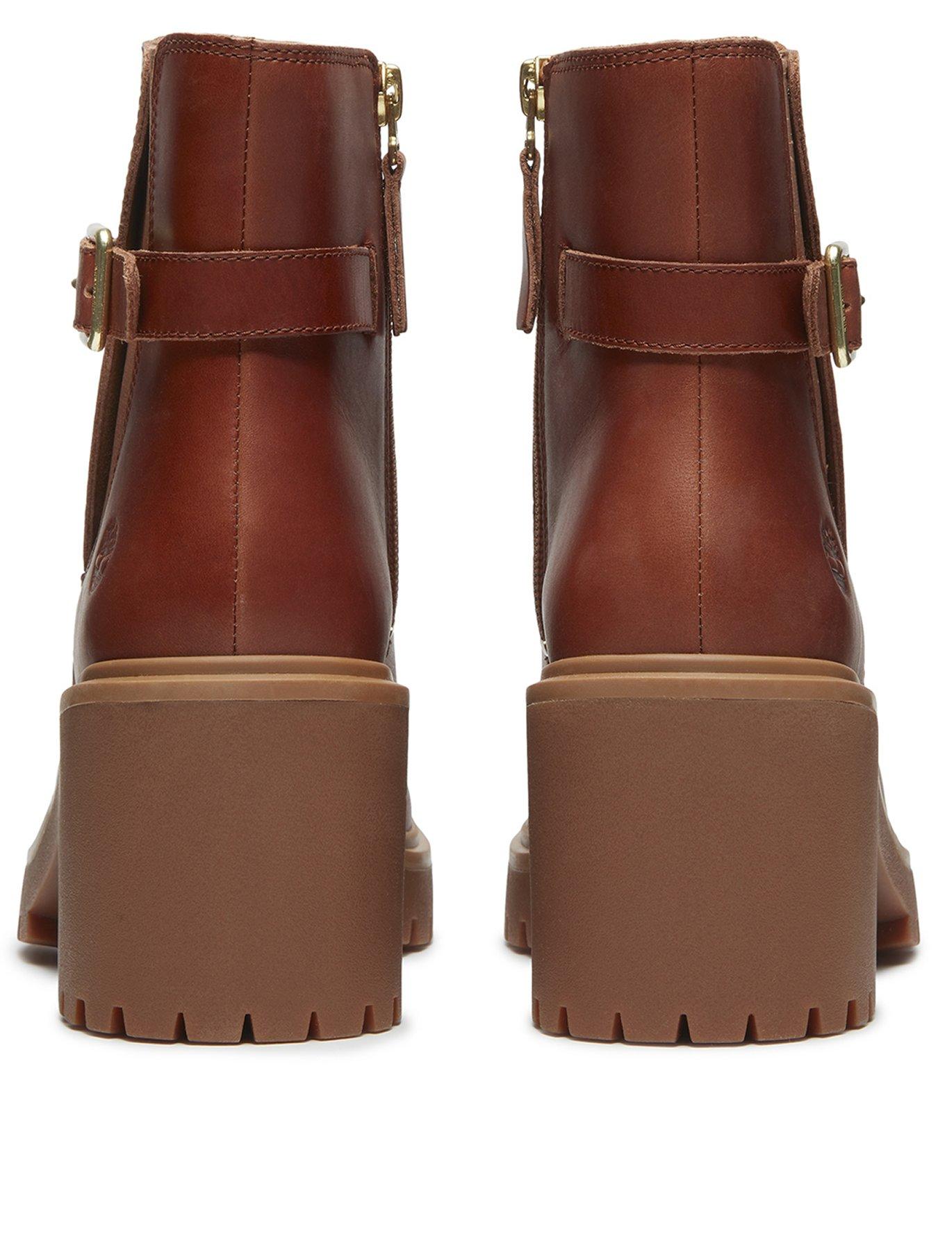 Image 3 of 7 of Timberland Stone Heights Mid Chelsea Boot Rust Full Grain