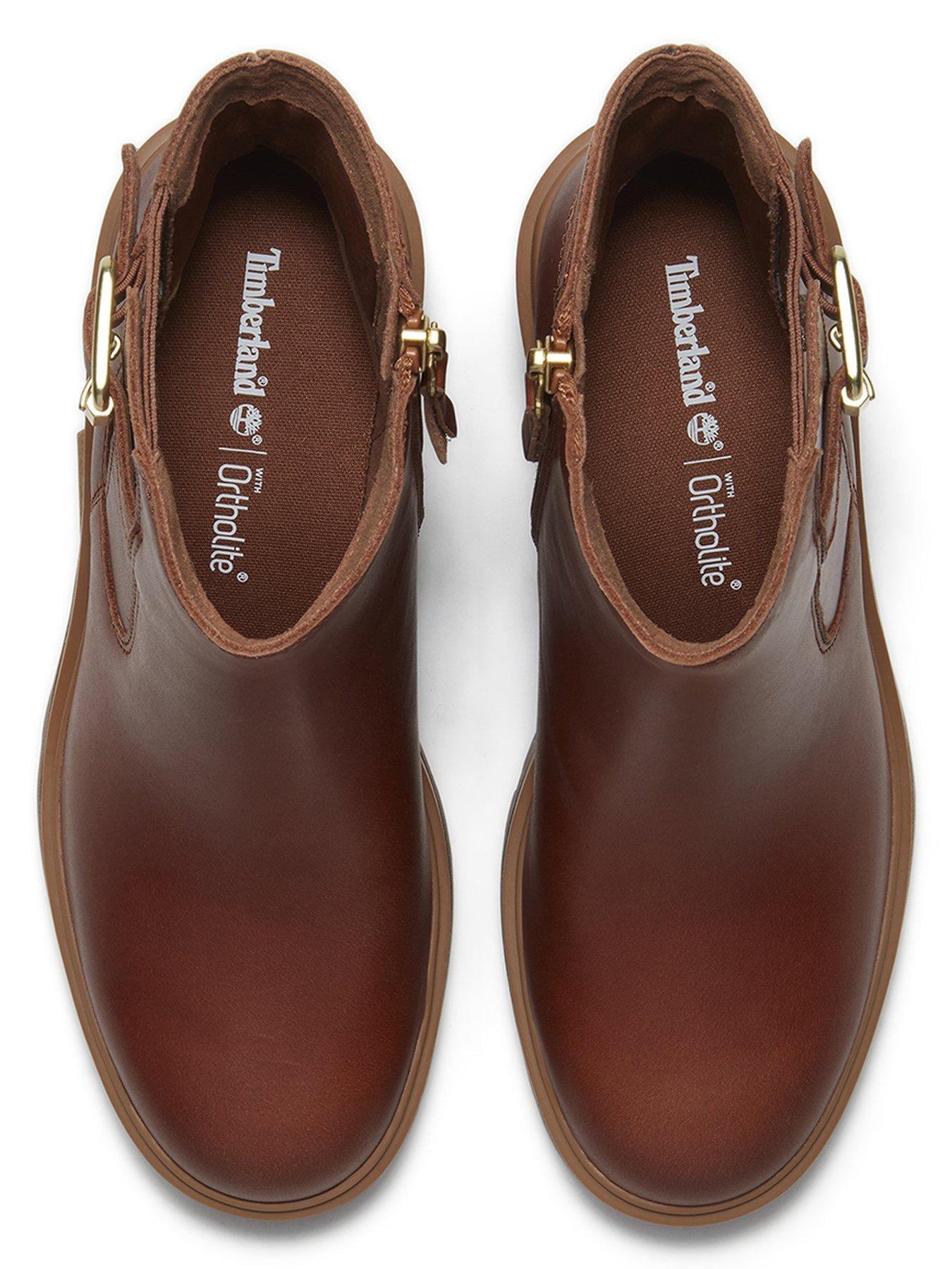 Image 4 of 7 of Timberland Stone Heights Mid Chelsea Boot Rust Full Grain