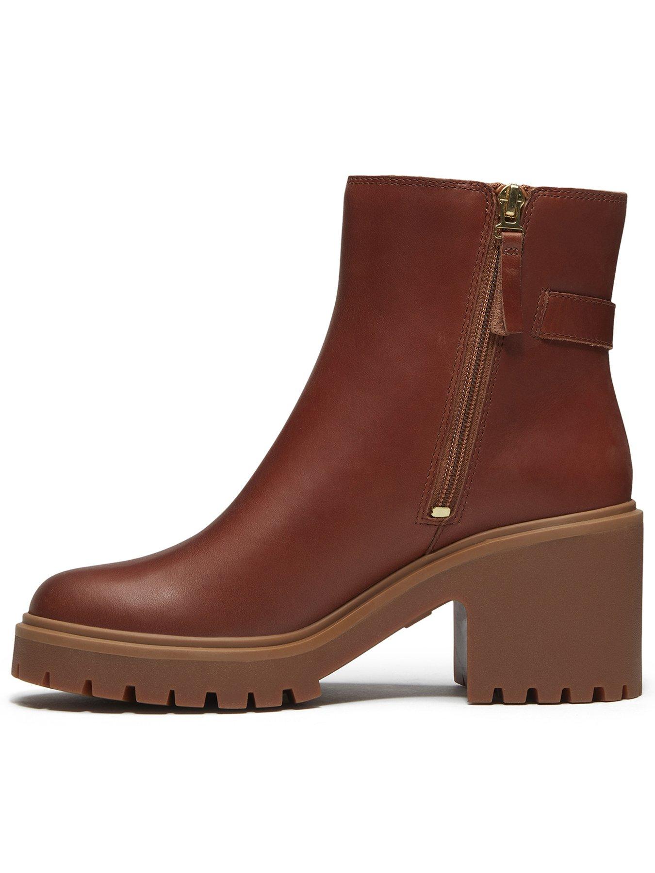 Image 6 of 7 of Timberland Stone Heights Mid Chelsea Boot Rust Full Grain