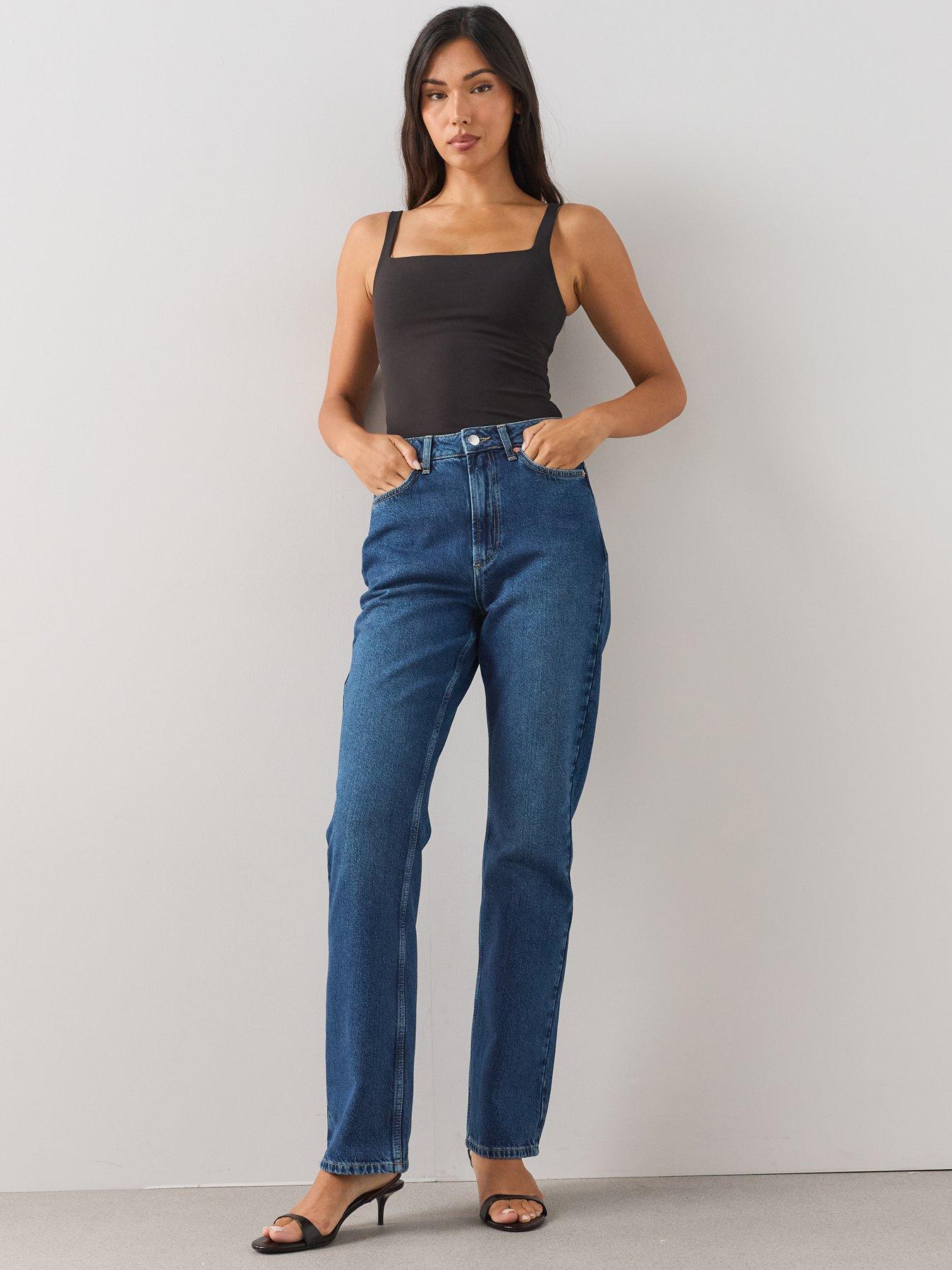 The Very Collection Co-Ord Column Jeans - Mid Wash