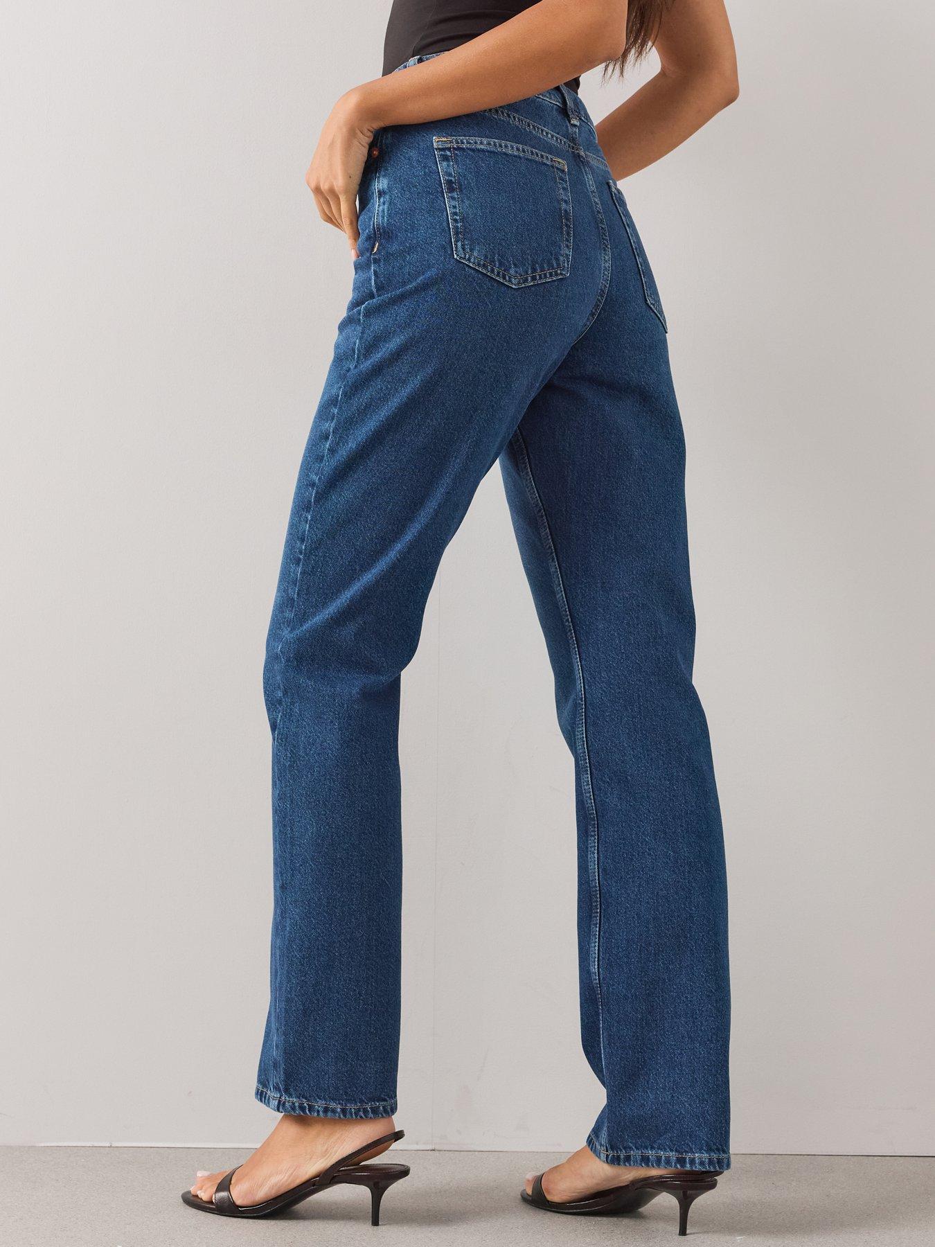 Image 2 of 7 of The Very Collection Co-ord Straight Leg Jeans - Mid Wash