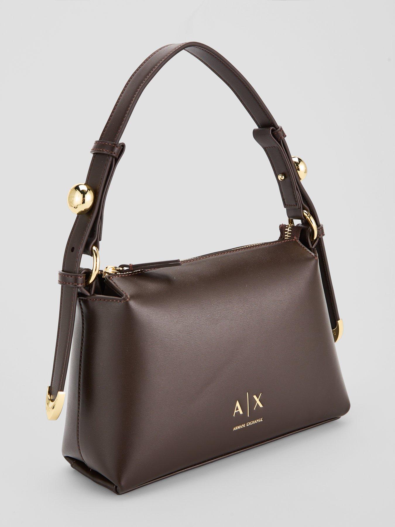 Image 4 of 6 of Armani Exchange Helen Shoulder Bag - Black