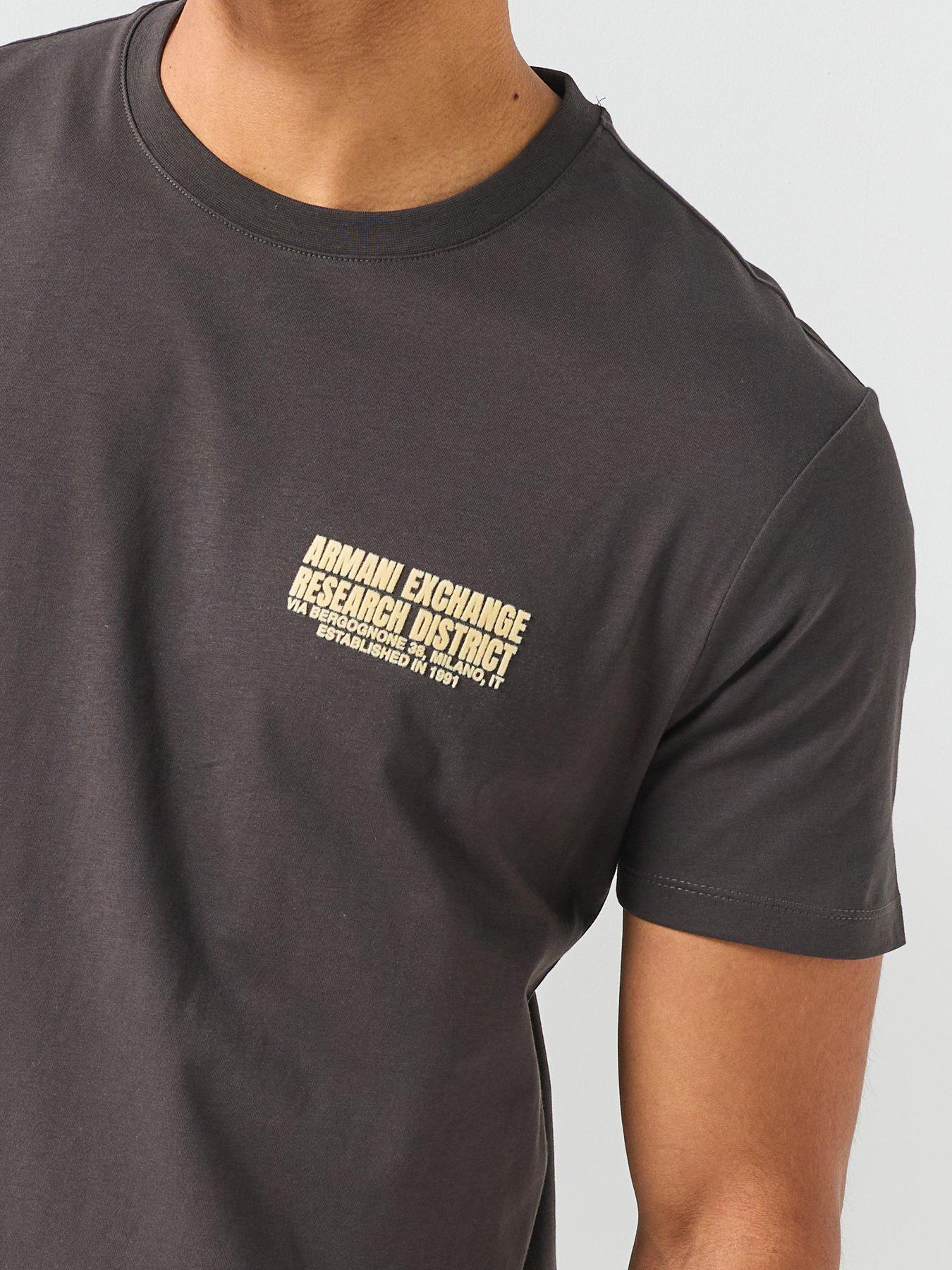 Image 6 of 6 of Armani Exchange Large Back Logo T-Shirt - Black