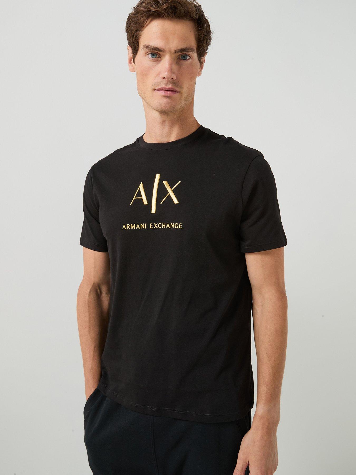 Armani Exchange Men'S Slim Fit T-Shirt In Cotton Jersey - Black
