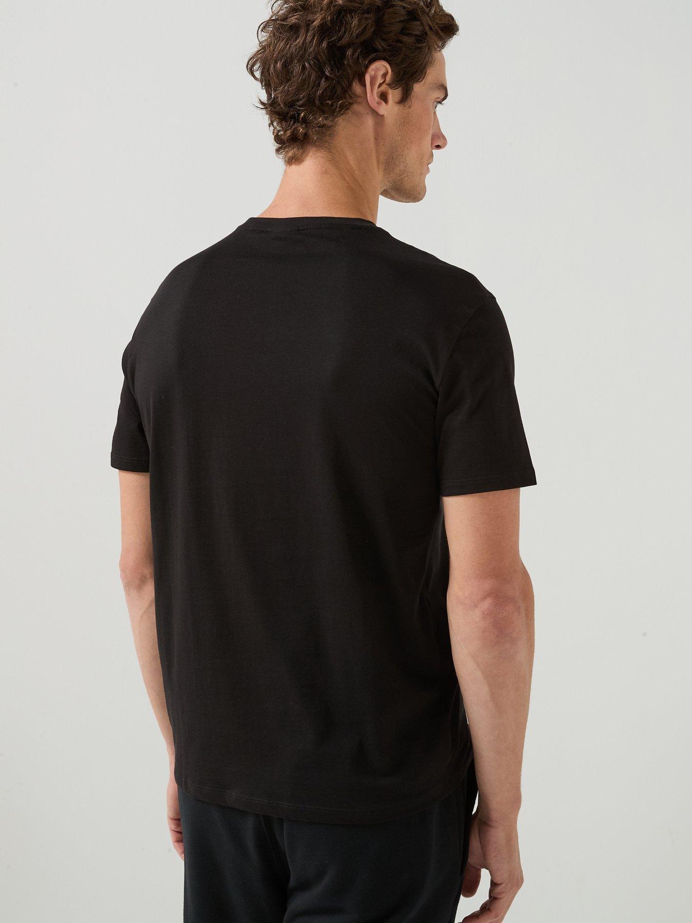 Image 2 of 6 of Armani Exchange Men's Slim Fit T-Shirt in Cotton Jersey - Black