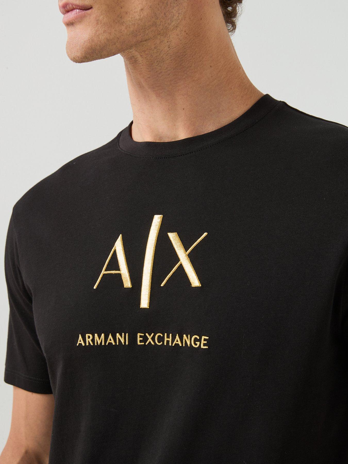 Image 6 of 6 of Armani Exchange Men's Slim Fit T-Shirt in Cotton Jersey - Black