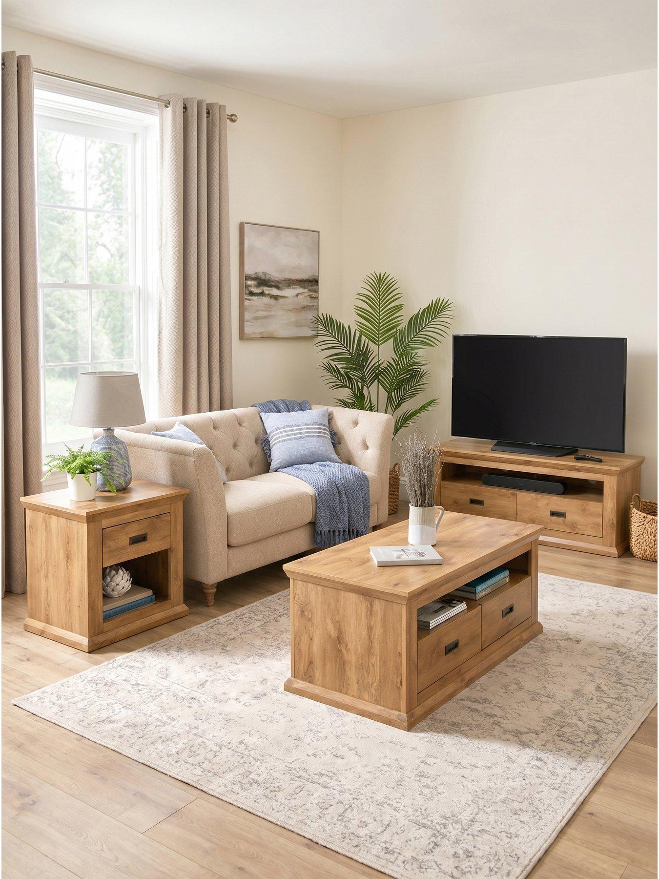 The Very Collection Clifton Pack (lamp Table, Cofee Table, Wide Tv Unit)