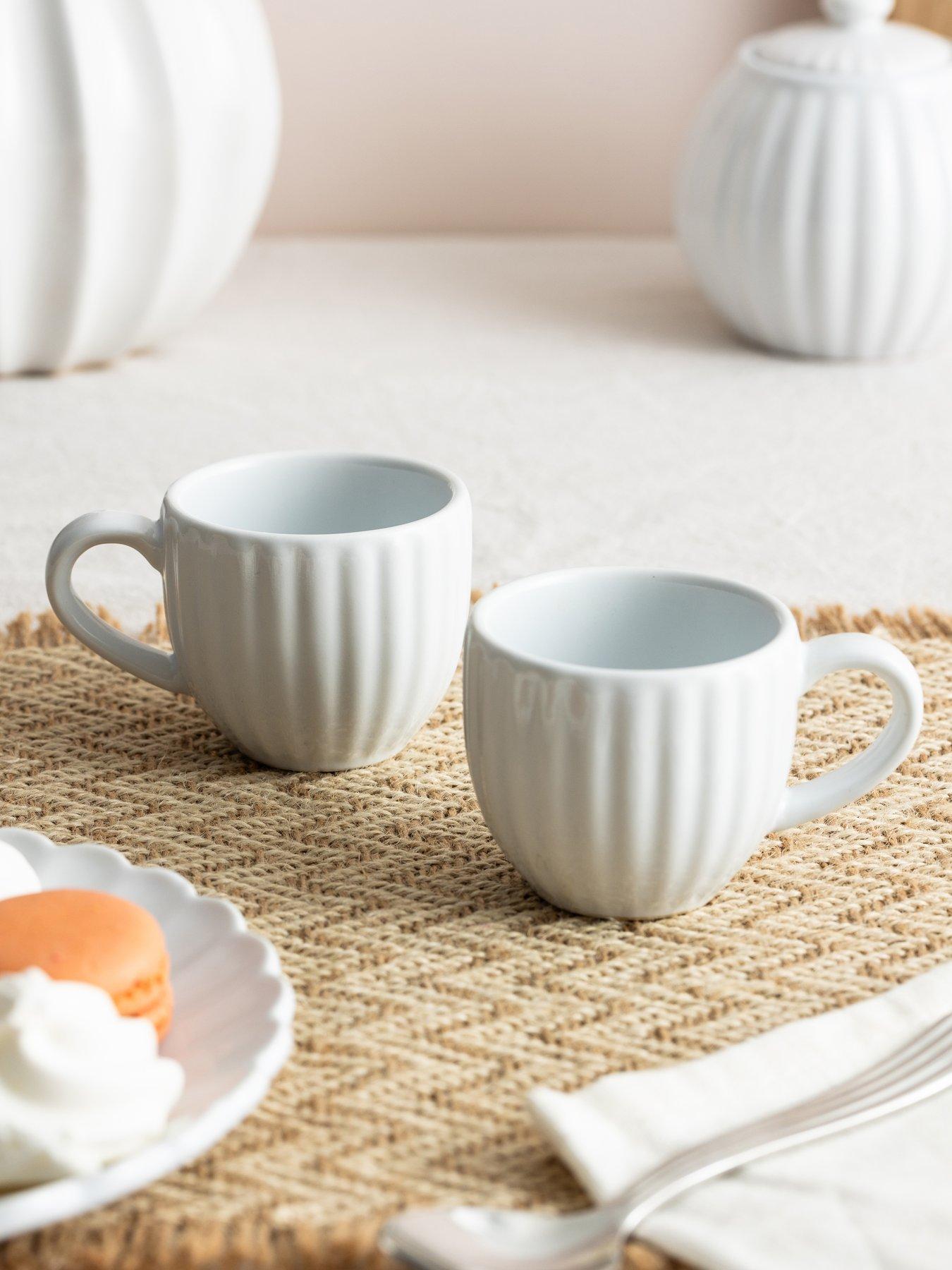 Price & Kensington Luxe Set Of 4 White Espresso Cups