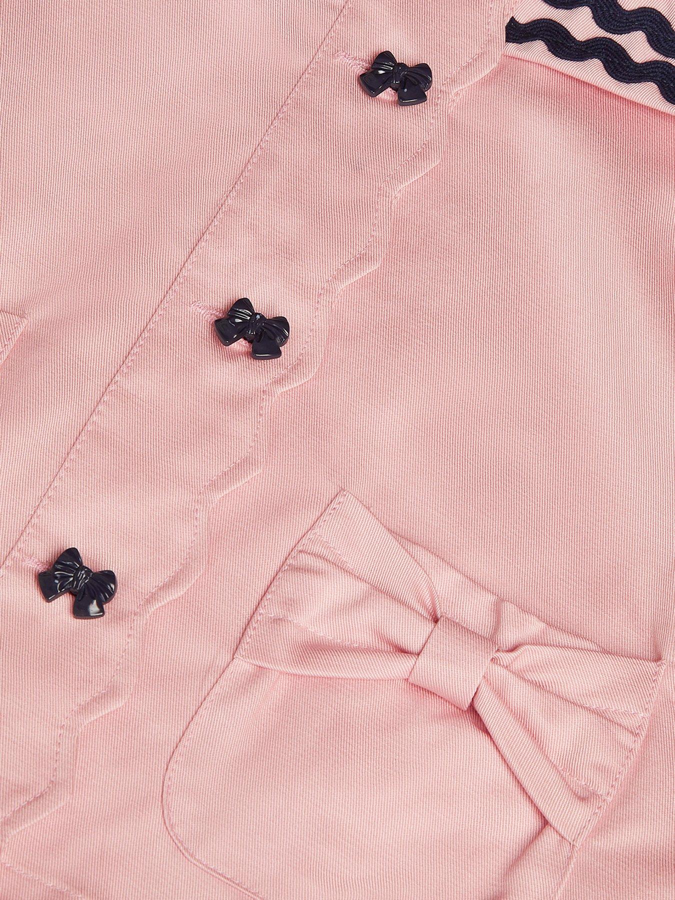 Image 4 of 4 of Monsoon Girls Ric Rac Sailor Jacket - Pink