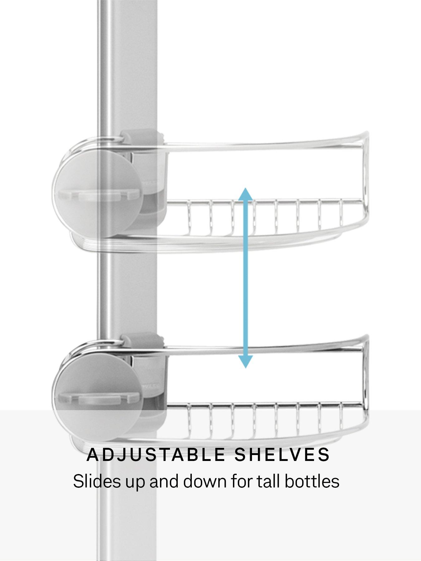 Image 4 of 7 of Simplehuman Corner Shower Caddy V2