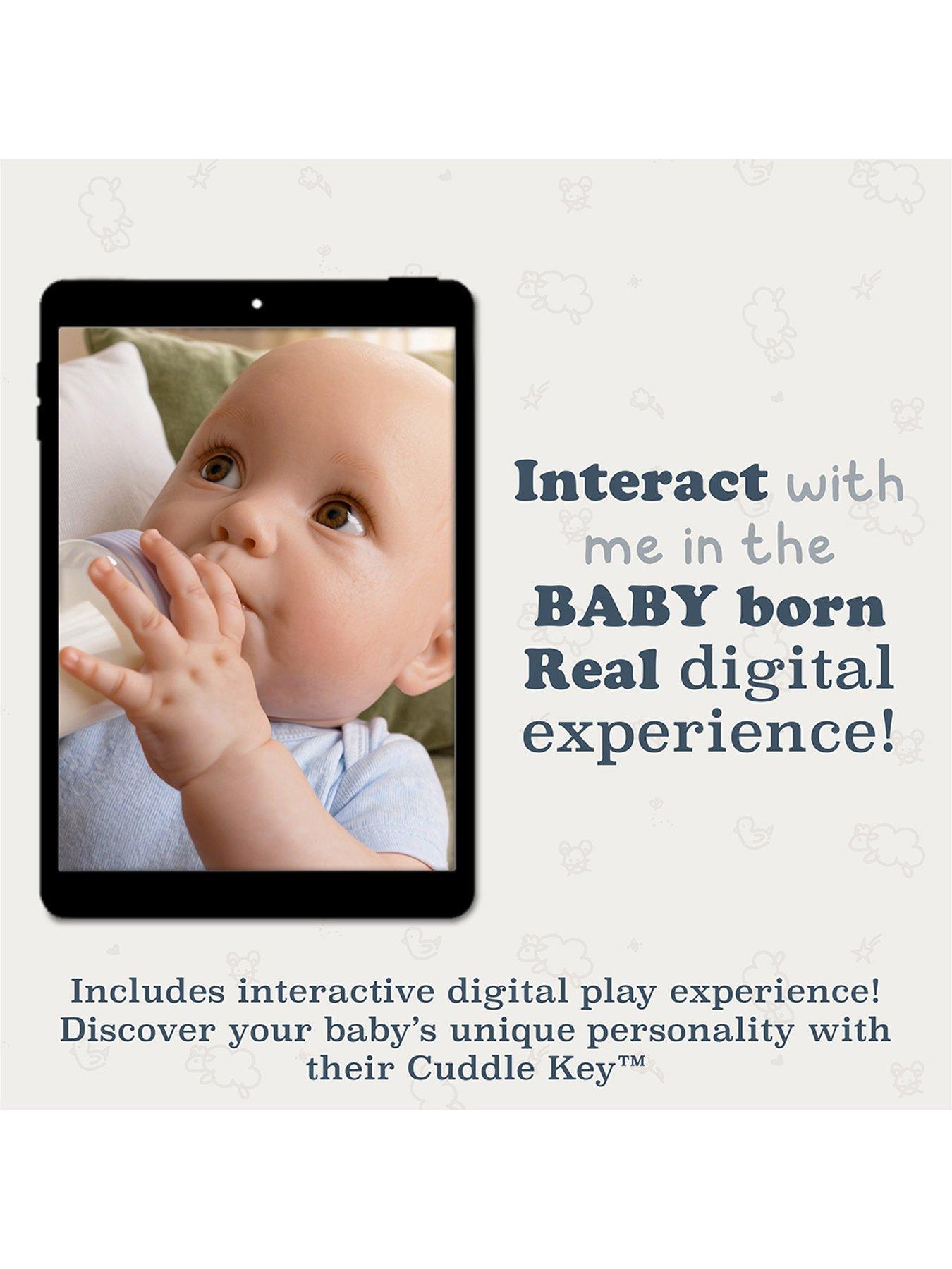 Image 7 of 7 of Baby Born Real&trade; Newborn Baby Doll with Cuddle Key&trade; Digital Experience<br /><br />&nbsp;