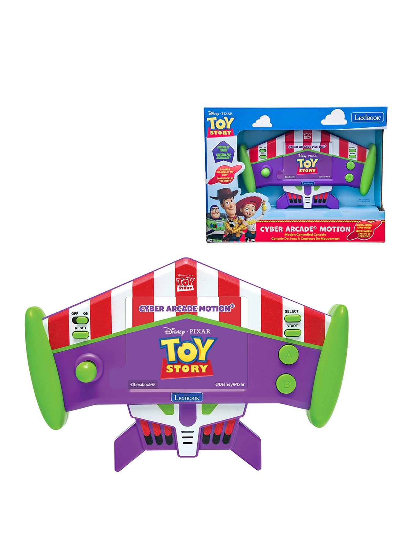 Toy Story Cyber Arcade Motion console with gesture control, color LCD screen 2.8'' and 50 games including 10 from  universe