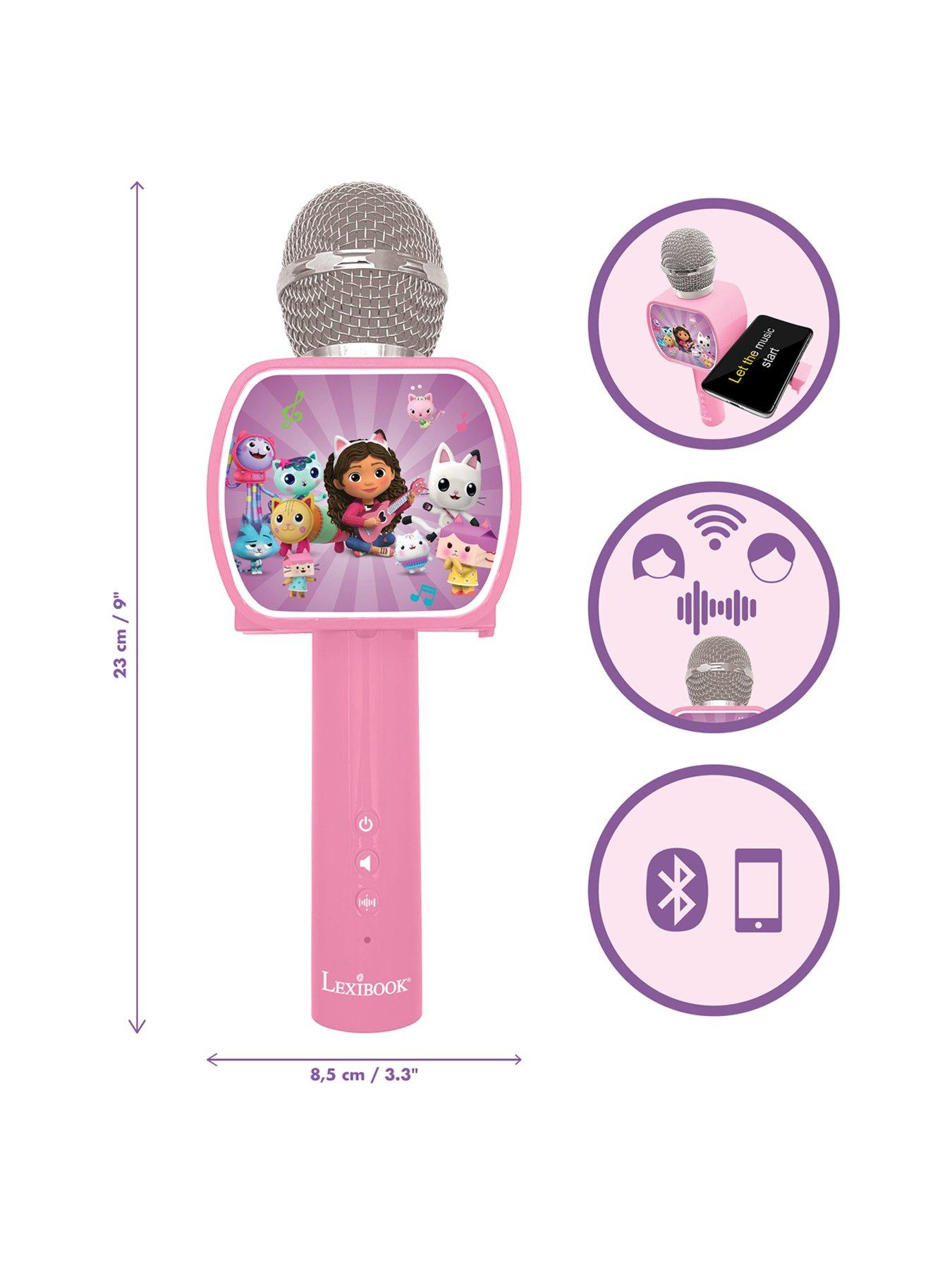 Image 3 of 7 of Gabby's Dollhouse Wireless Microphone with speaker, voice changer, retractable phone holder and Bluetooth option