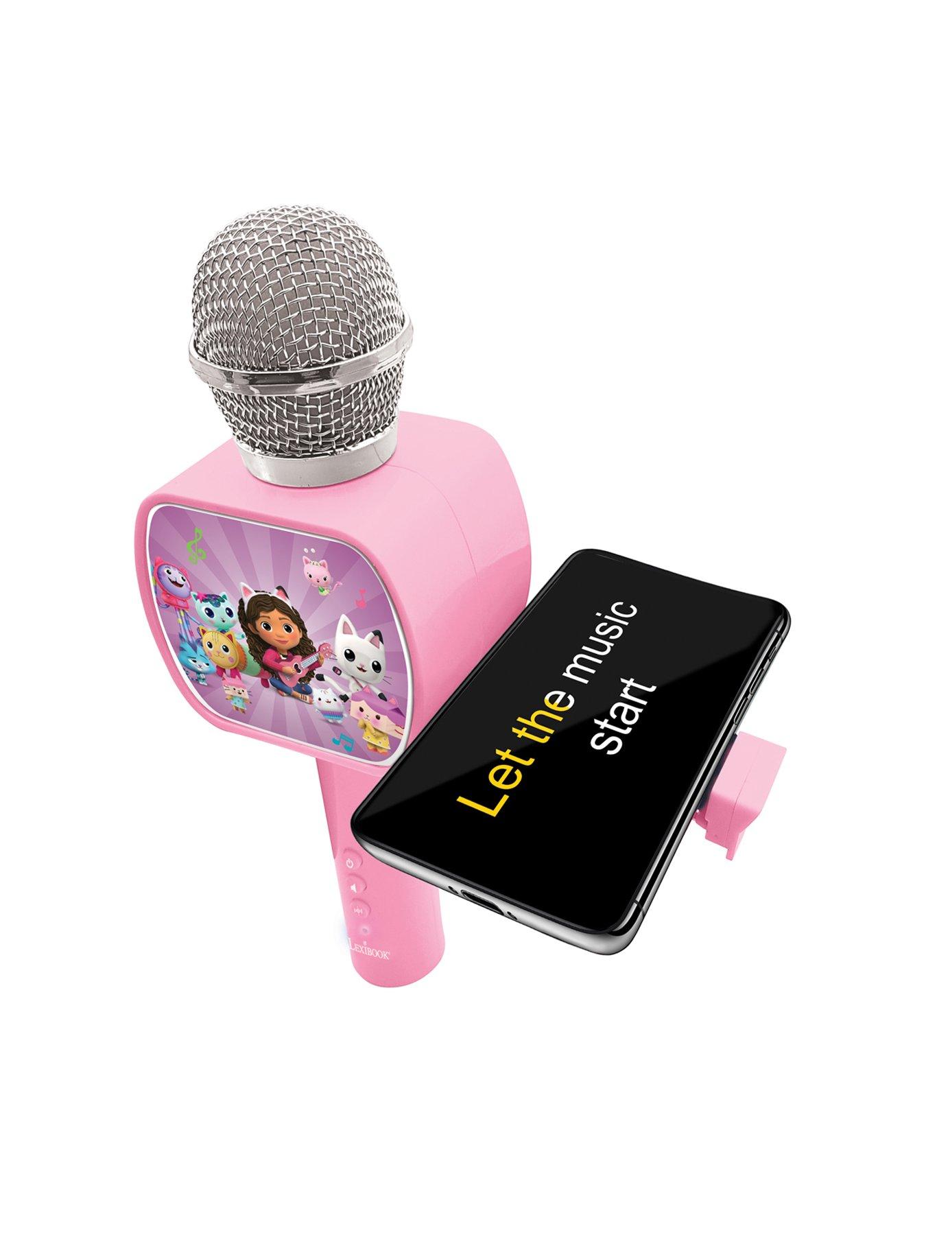 Image 4 of 7 of Gabby's Dollhouse Wireless Microphone with speaker, voice changer, retractable phone holder and Bluetooth option