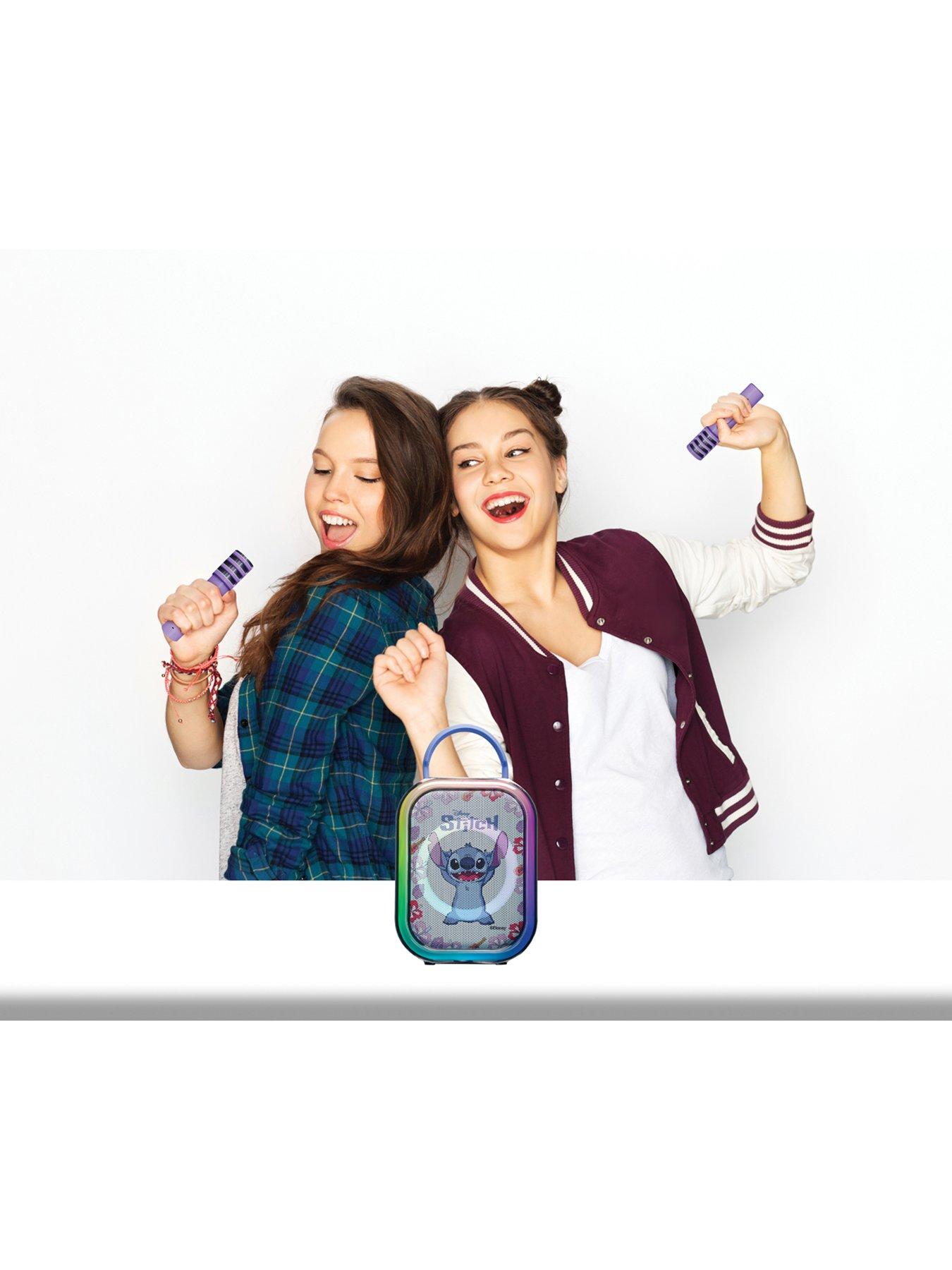 Image 6 of 7 of Disney Stitch Stitch Bluetooth karaoke with 2 wireless microphones