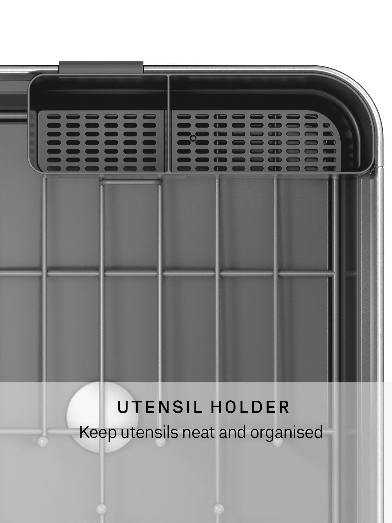 Image 5 of 7 of Simplehuman Compact Steel Frame Dishrack, Grey