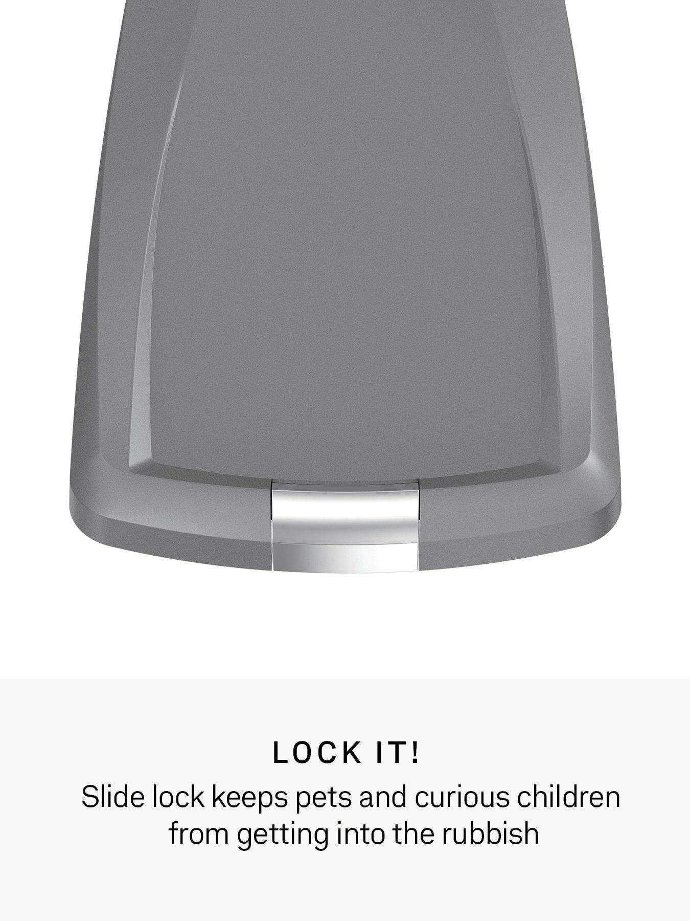 Image 5 of 7 of Simplehuman (5) 40l Slim Plastic Pedal Bin, Grey