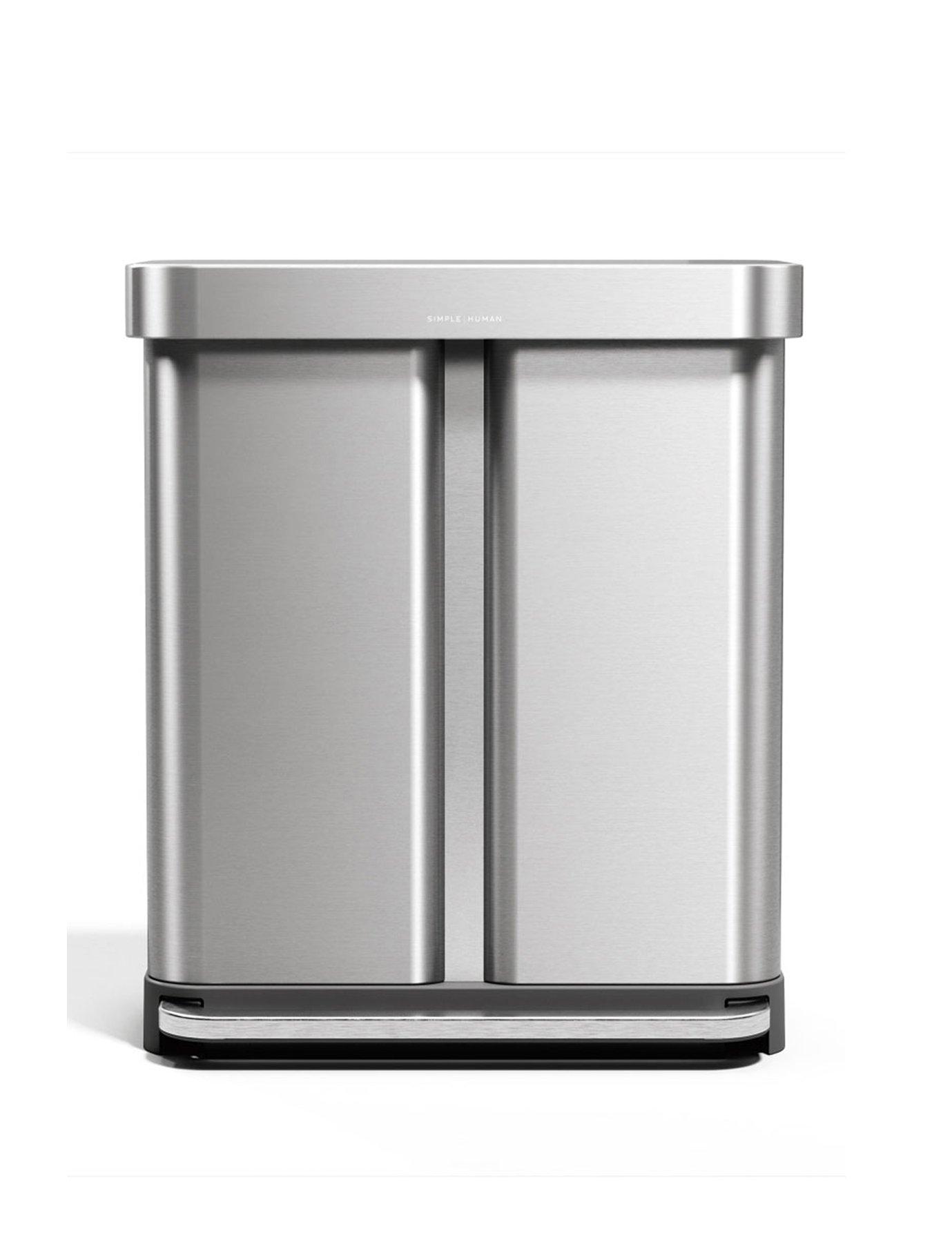 Image 2 of 7 of Simplehuman 5L SLIM PEDAL BIN, BRUSHED