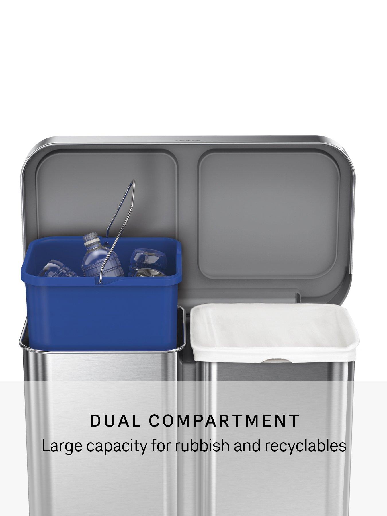 Image 3 of 7 of Simplehuman 5L SLIM PEDAL BIN, BRUSHED