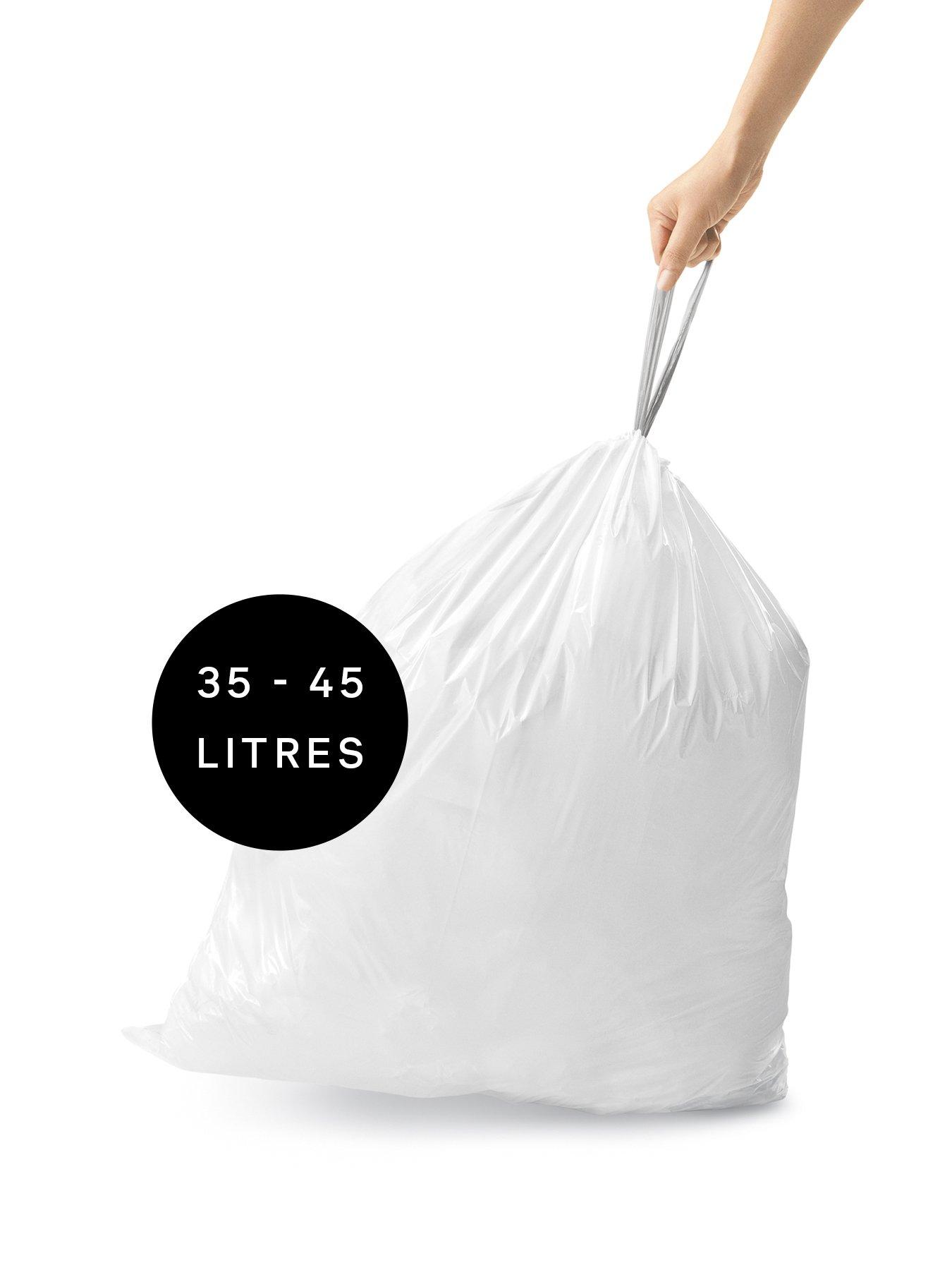 Image 4 of 5 of Simplehuman Code K Bin Liners, Pack Of 100, 35L-45L, White