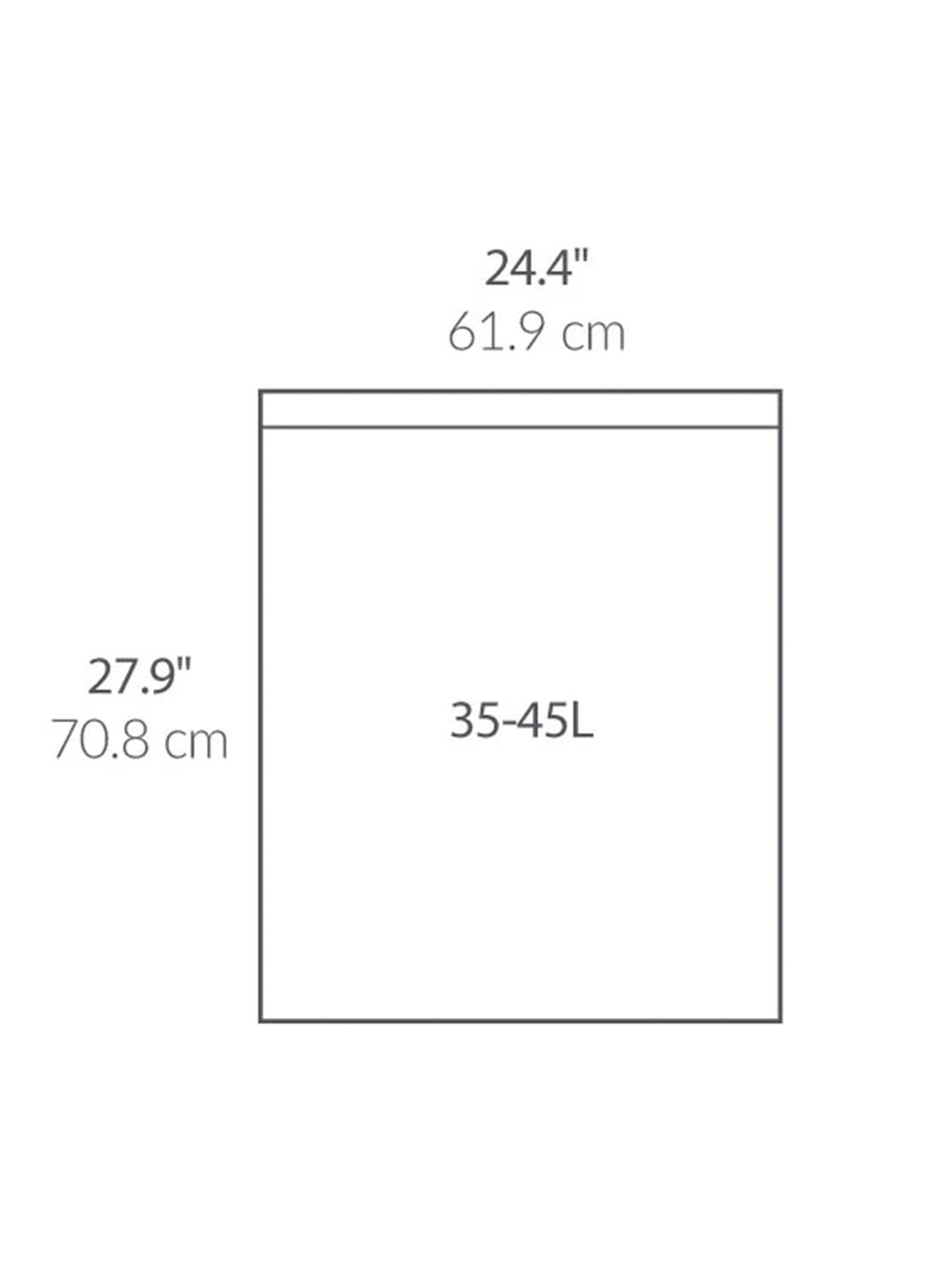 Image 5 of 5 of Simplehuman Code K Bin Liners, Pack Of 100, 35L-45L, White