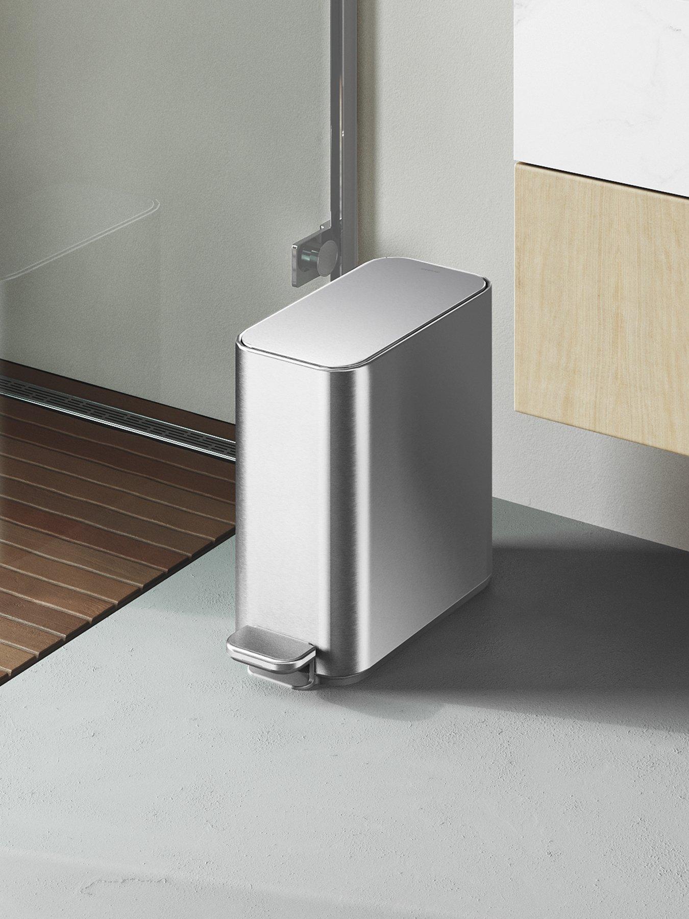 Simplehuman 5L Slim Pedal Bin, Brushed