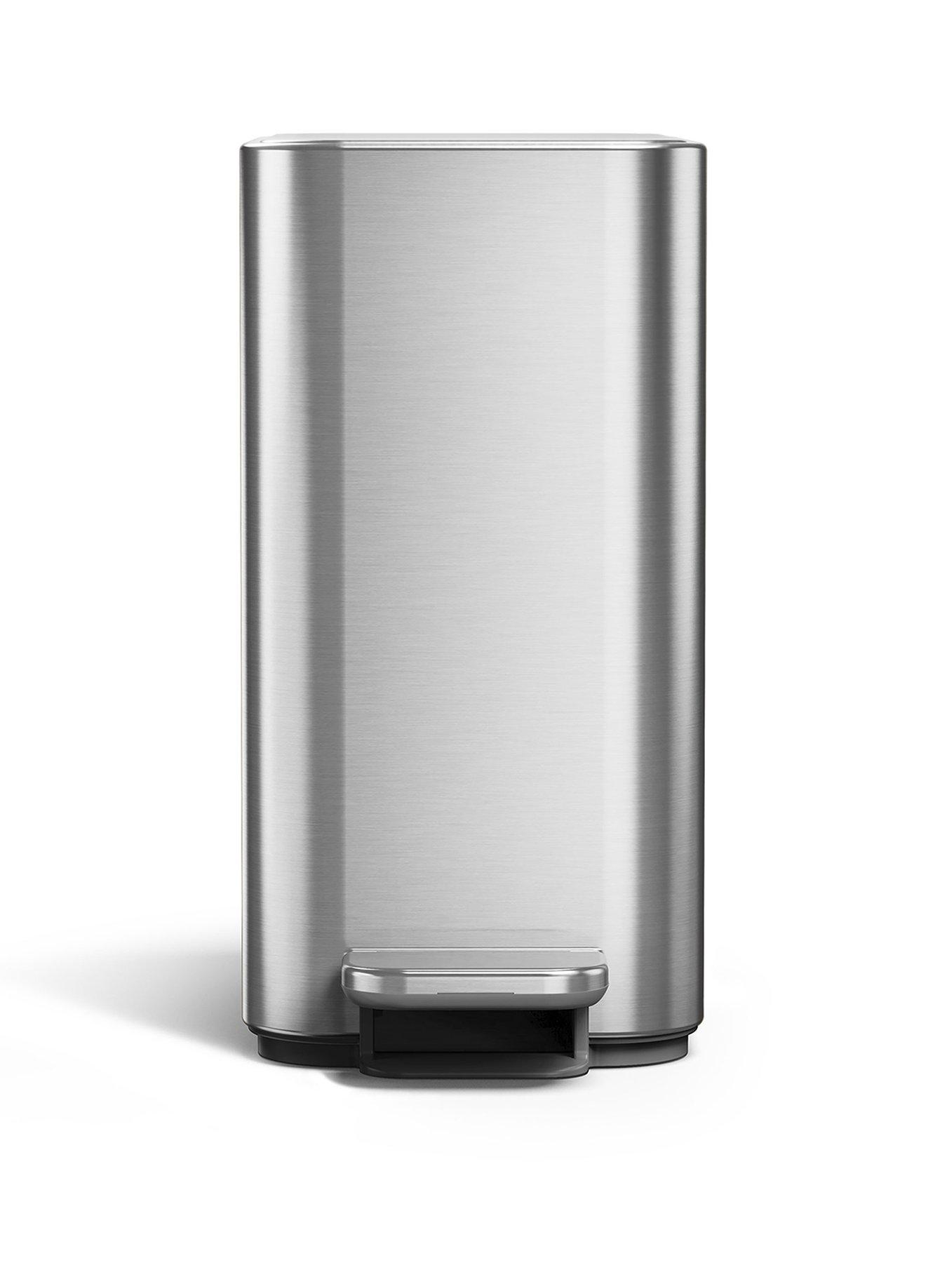 Image 2 of 7 of Simplehuman 5l Slim Pedal Bin, Brushed