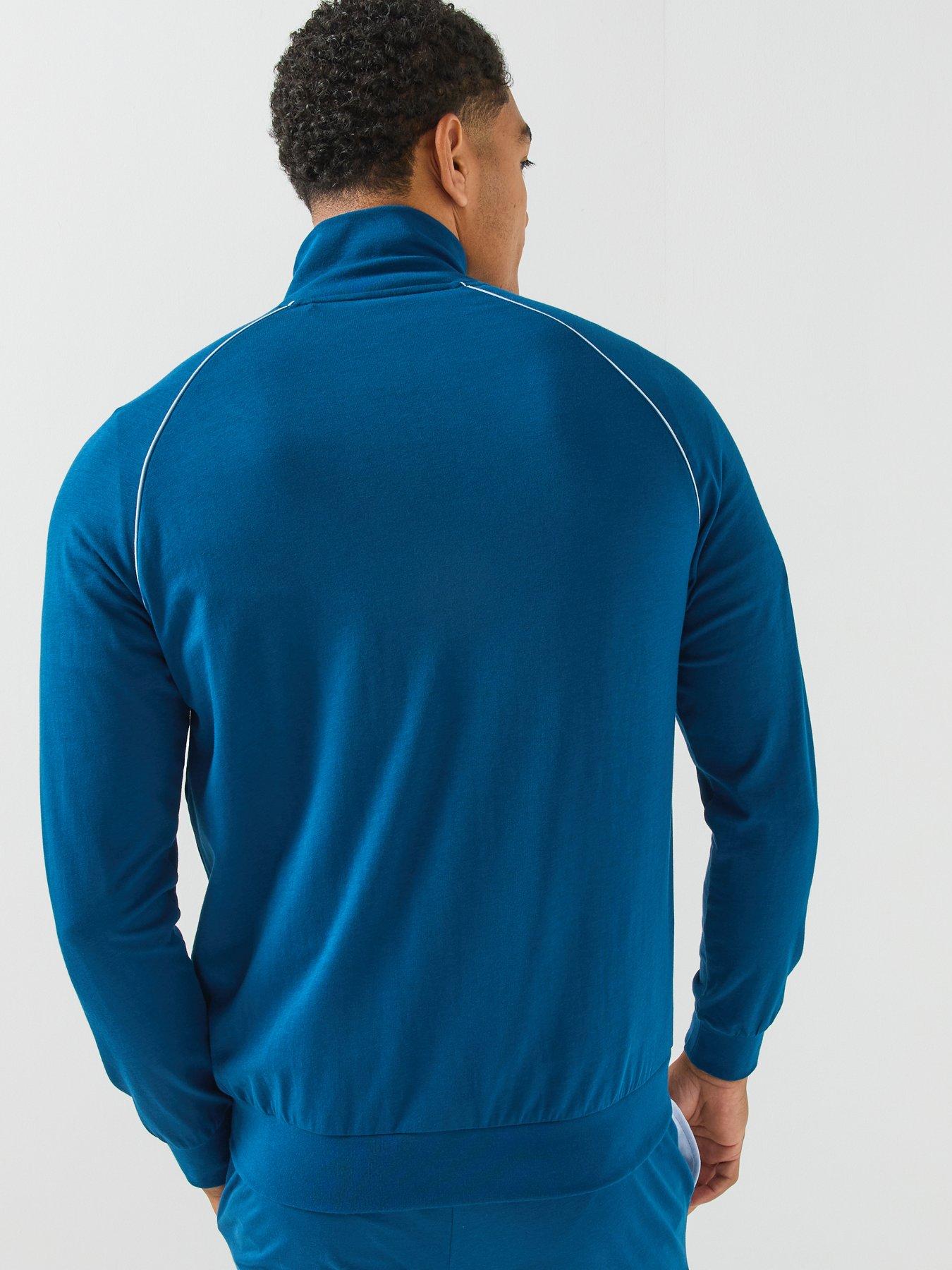 Image 2 of 6 of BOSS Boss Mix &amp; Match Loungewear Track Top - Blue
