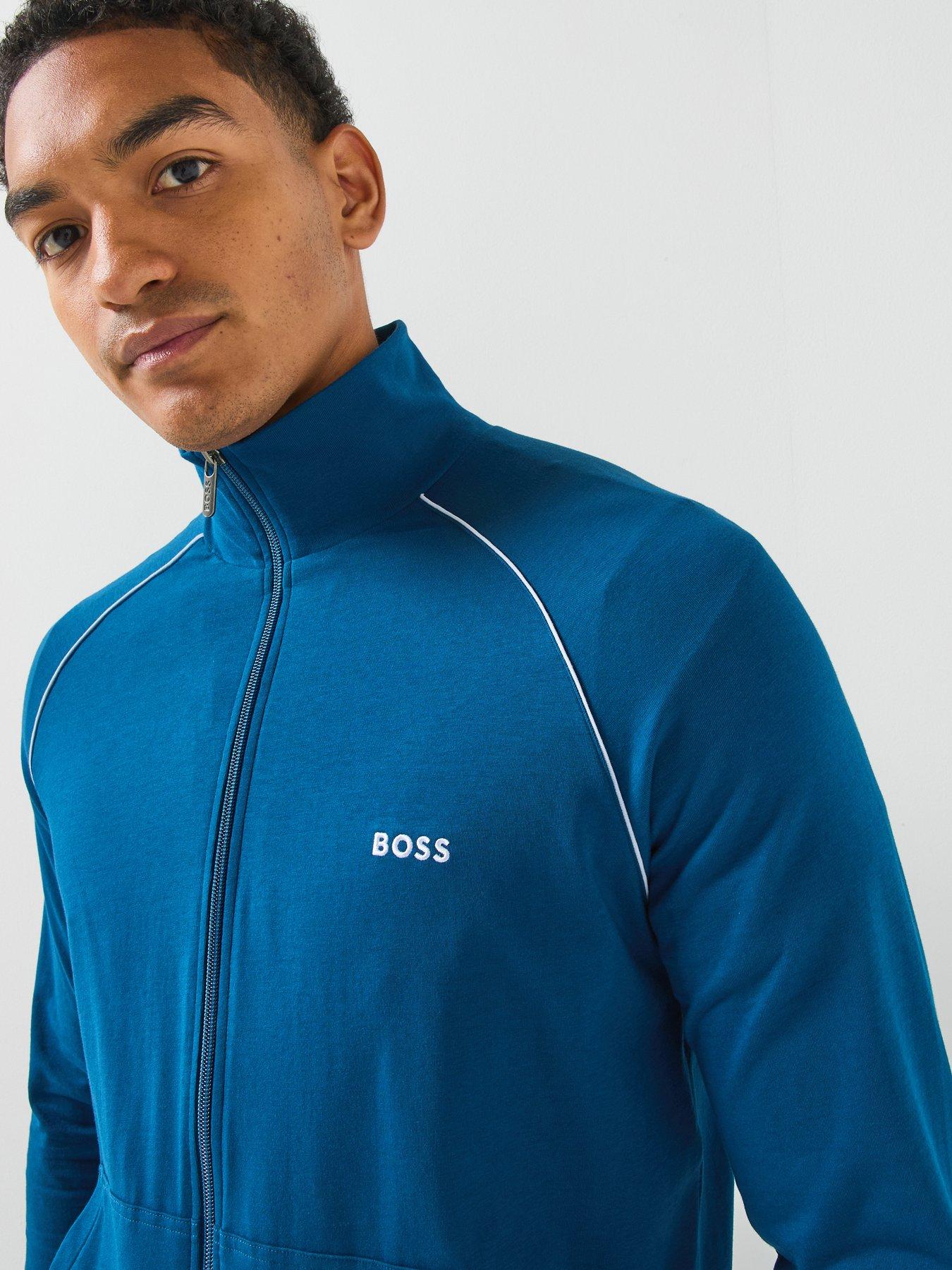Image 5 of 6 of BOSS Boss Mix &amp; Match Loungewear Track Top - Blue