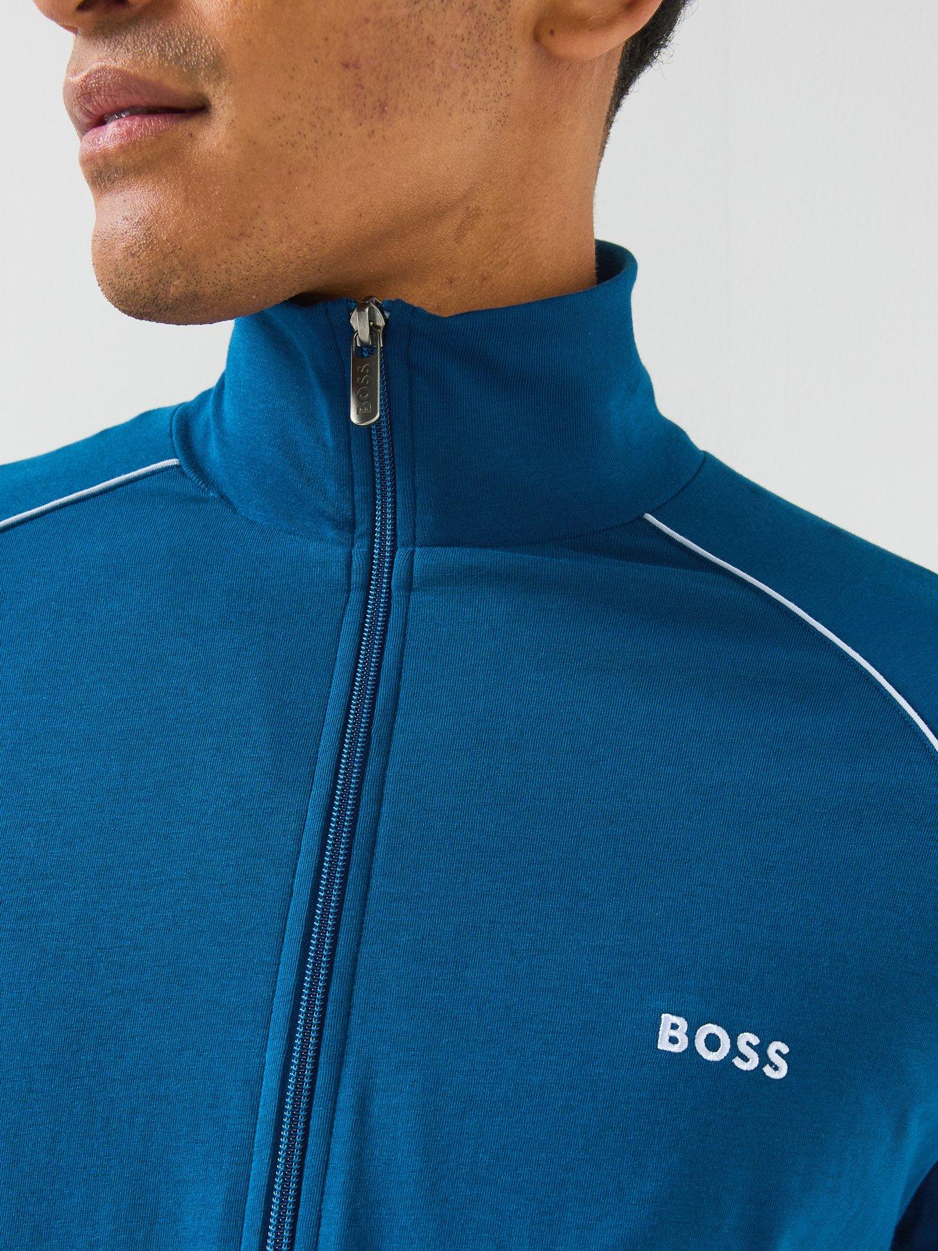 Image 6 of 6 of BOSS Boss Mix &amp; Match Loungewear Track Top - Blue