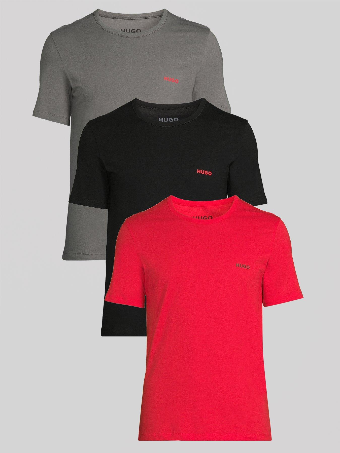 Image 1 of 6 of HUGO 3 Pack Loungewear T-Shirt - Multi