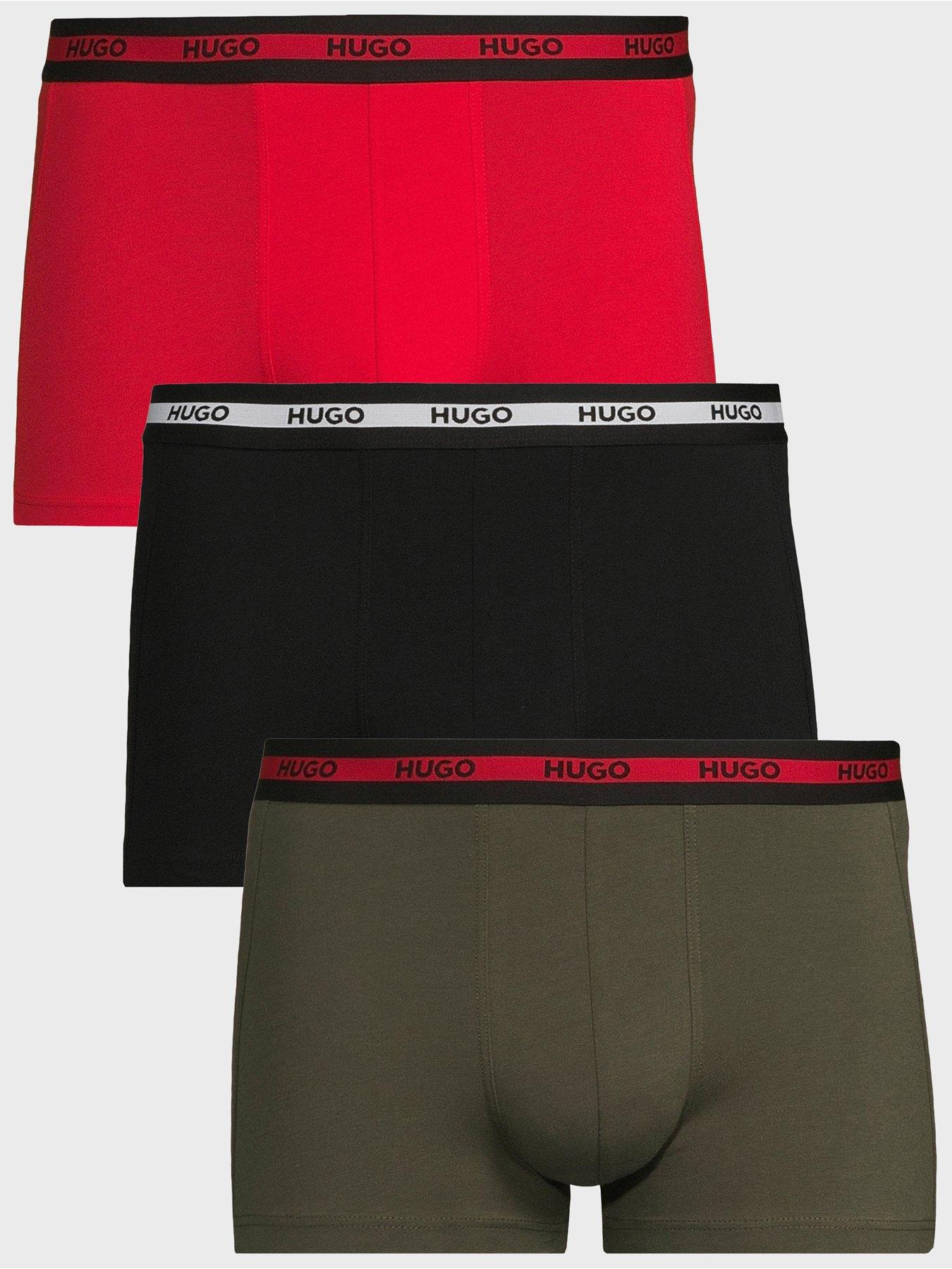 Image 1 of 3 of HUGO Bodywear Triplet 3 Pack Trunks - Multi