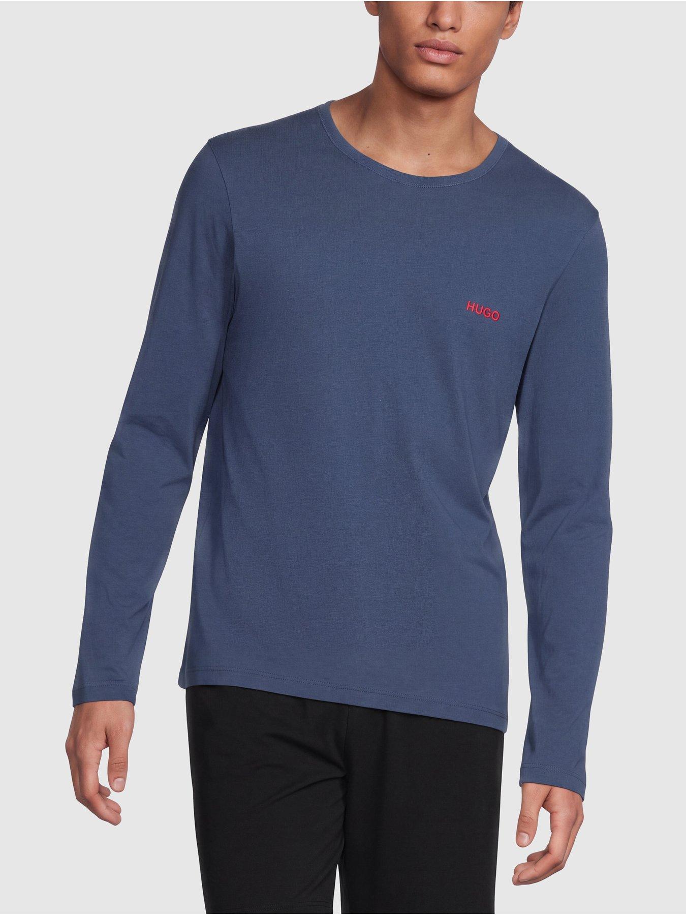 Image 2 of 6 of HUGO 3 Pack Longsleeve Loungewear T-Shirt - Multi