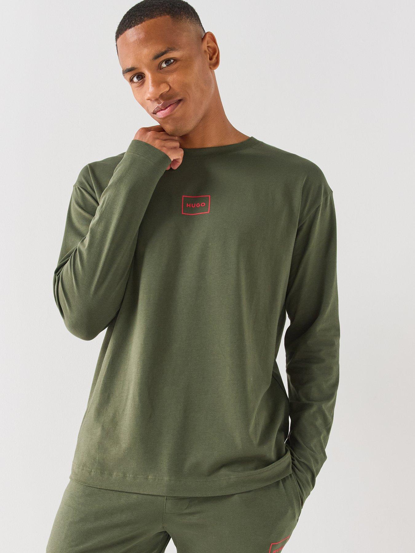 HUGO Hugo Laze Loungewear Top - Dark Green