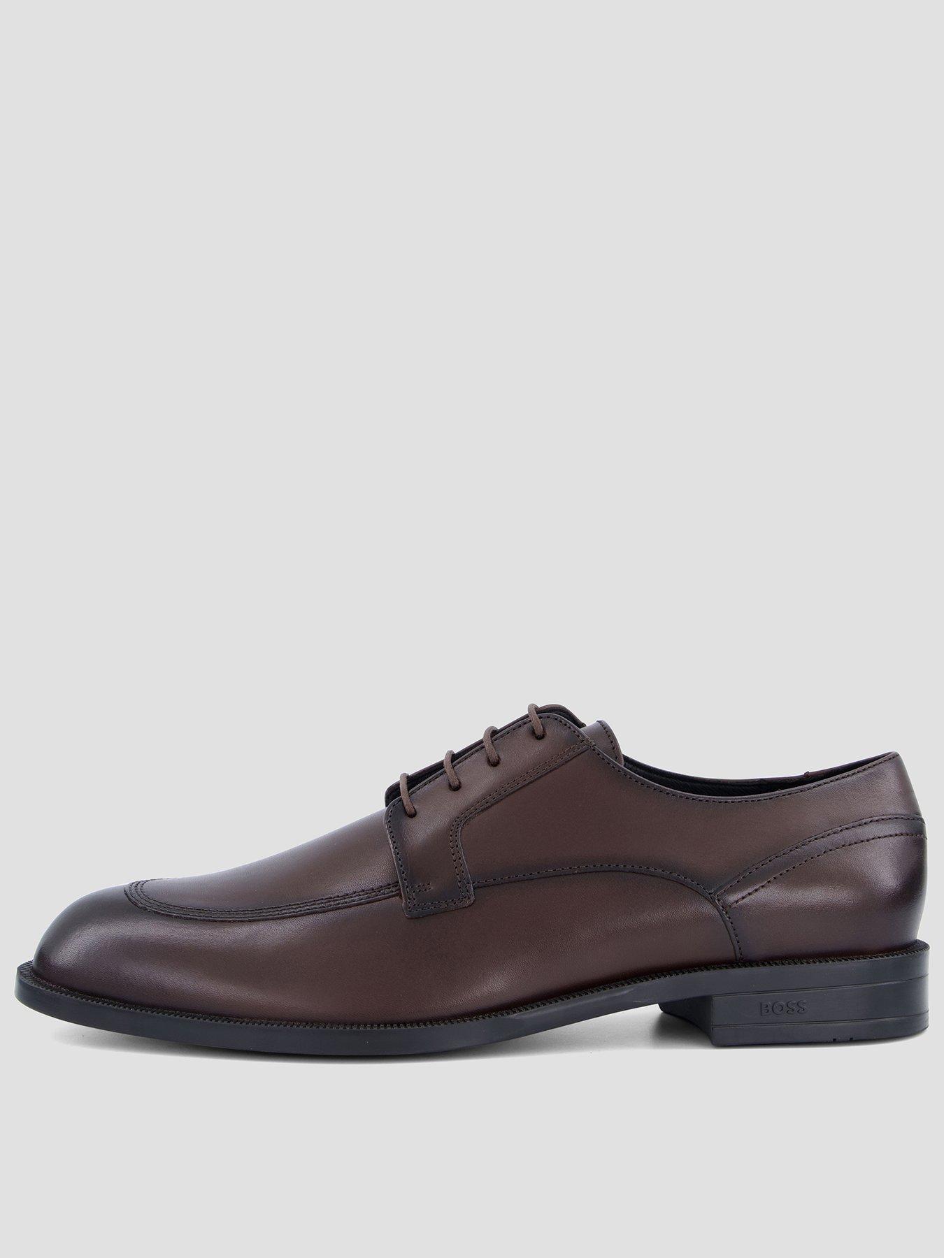 BOSS Men's Tayil Leather Derby Shoes - Brown
