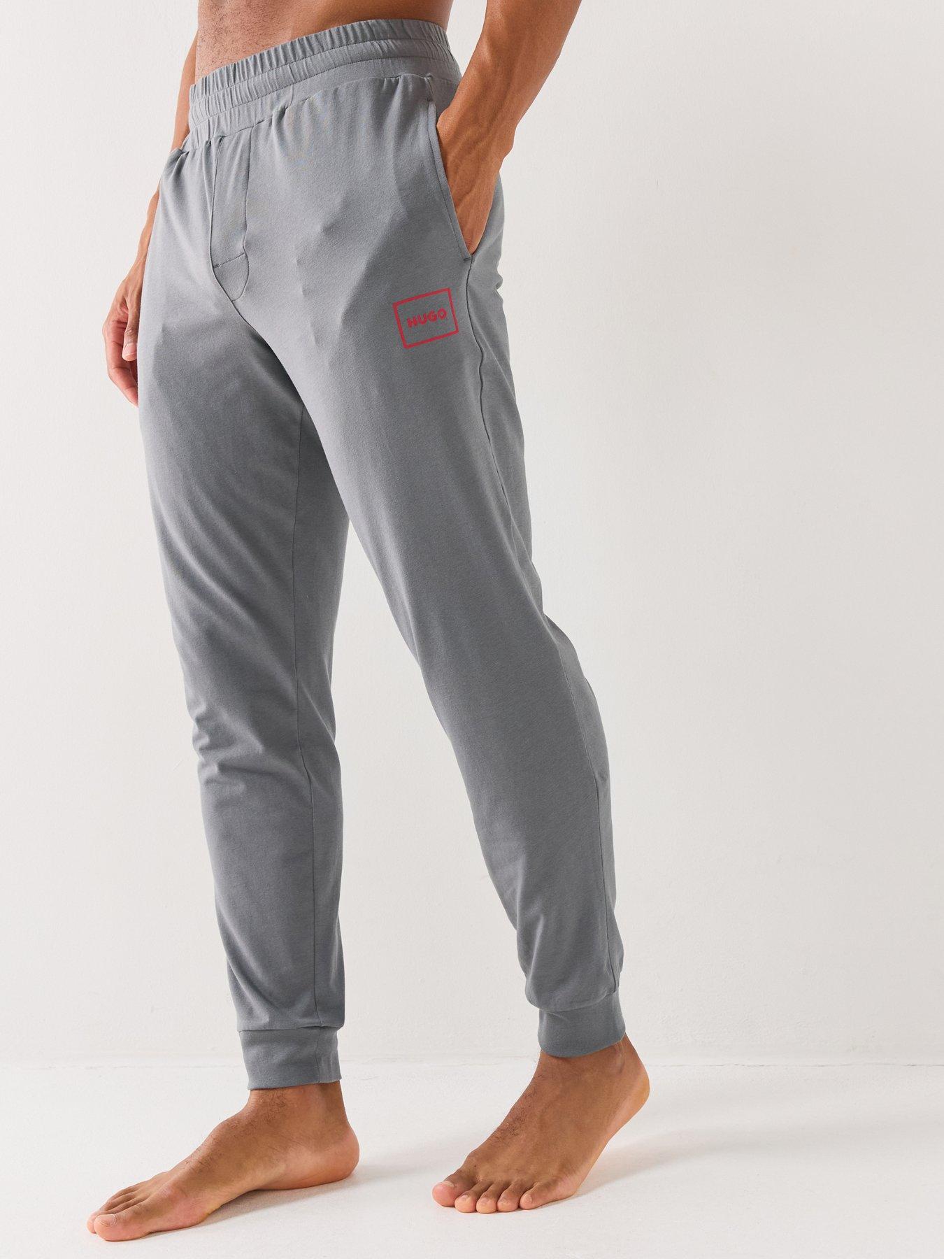 Image 1 of 5 of HUGO Laze Loungewear Cuff Joggers - Grey