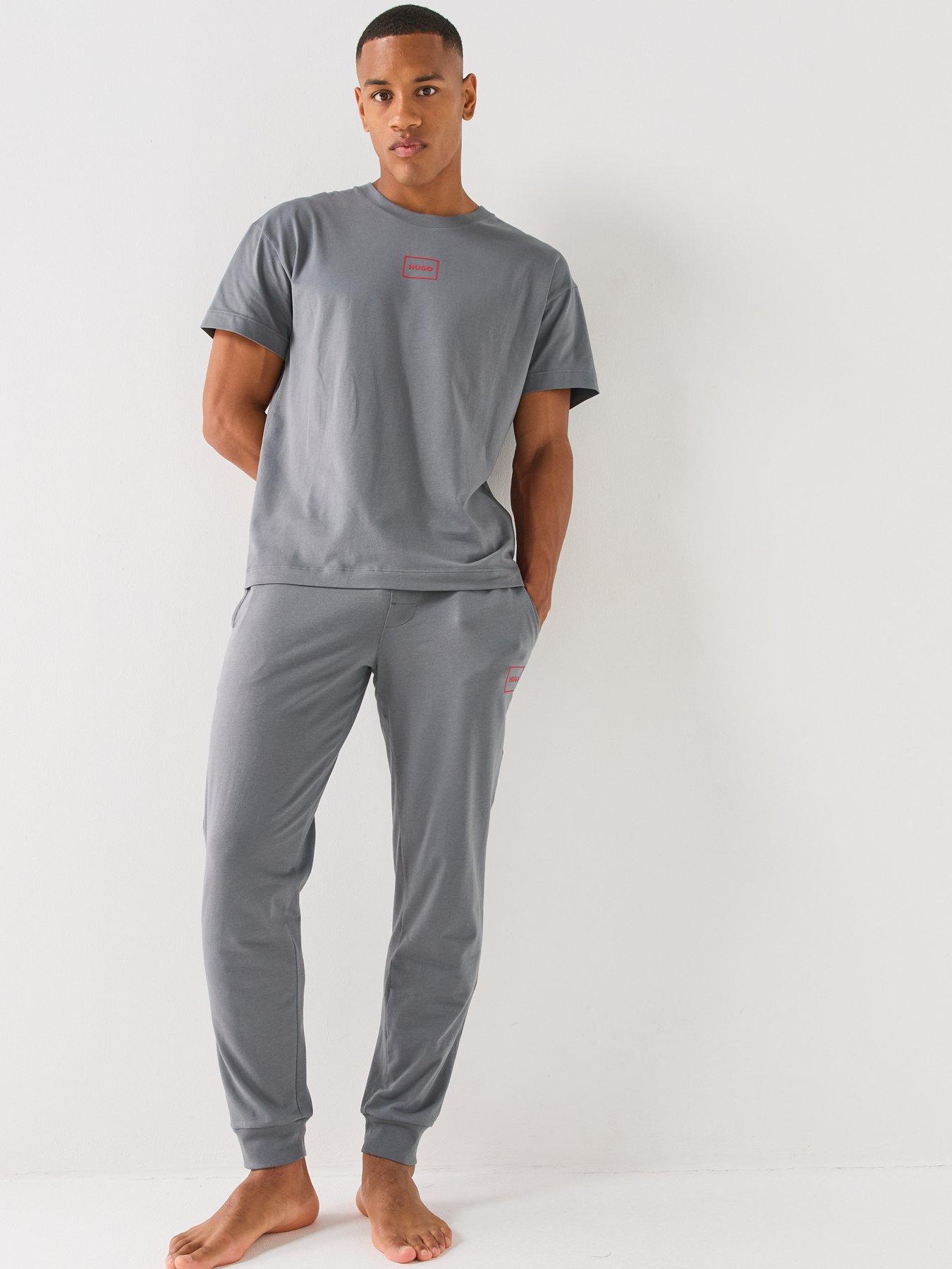 Image 3 of 5 of HUGO Laze Loungewear Cuff Joggers - Grey