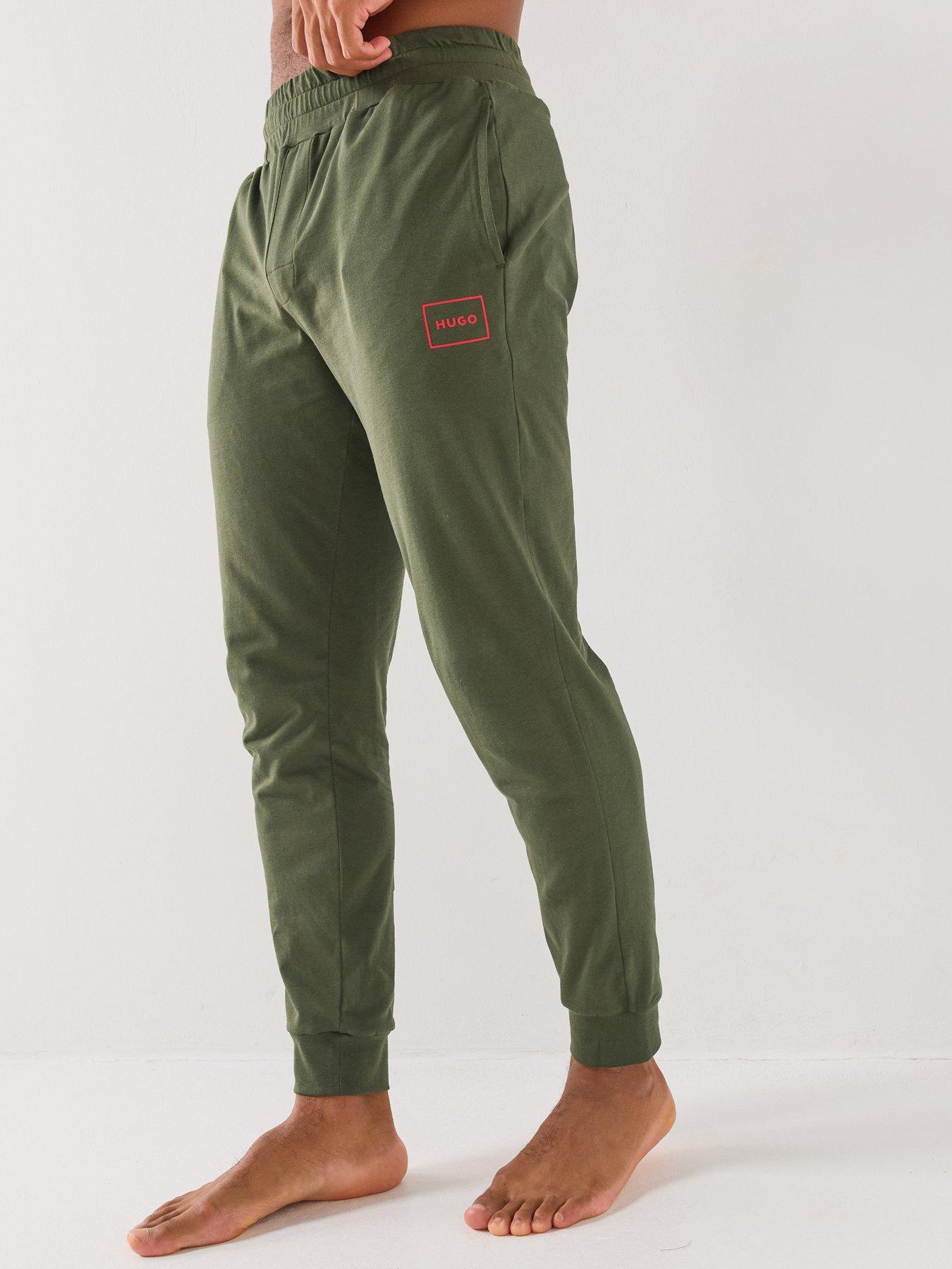 Image 1 of 5 of HUGO Laze Loungewear Pants - Dark Green